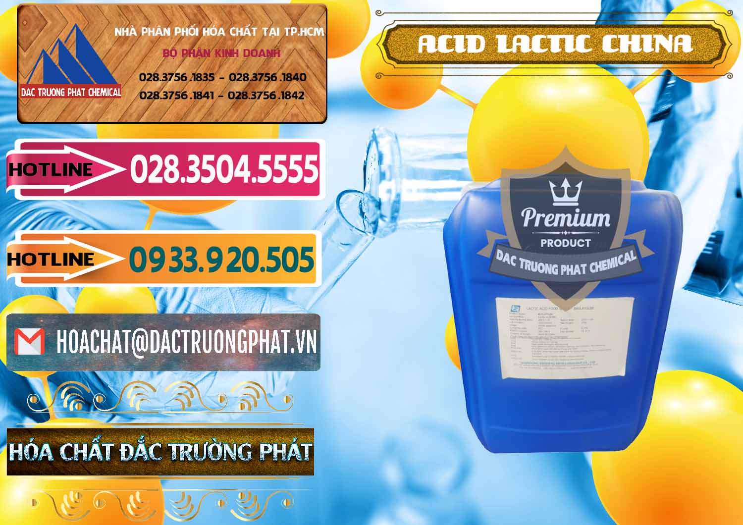 Nhà phân phối _ bán Acid Lactic – Axit Lactic Trung Quốc China - 0374 - Chuyên cung cấp & kinh doanh hóa chất tại TP.HCM - dactruongphat.vn