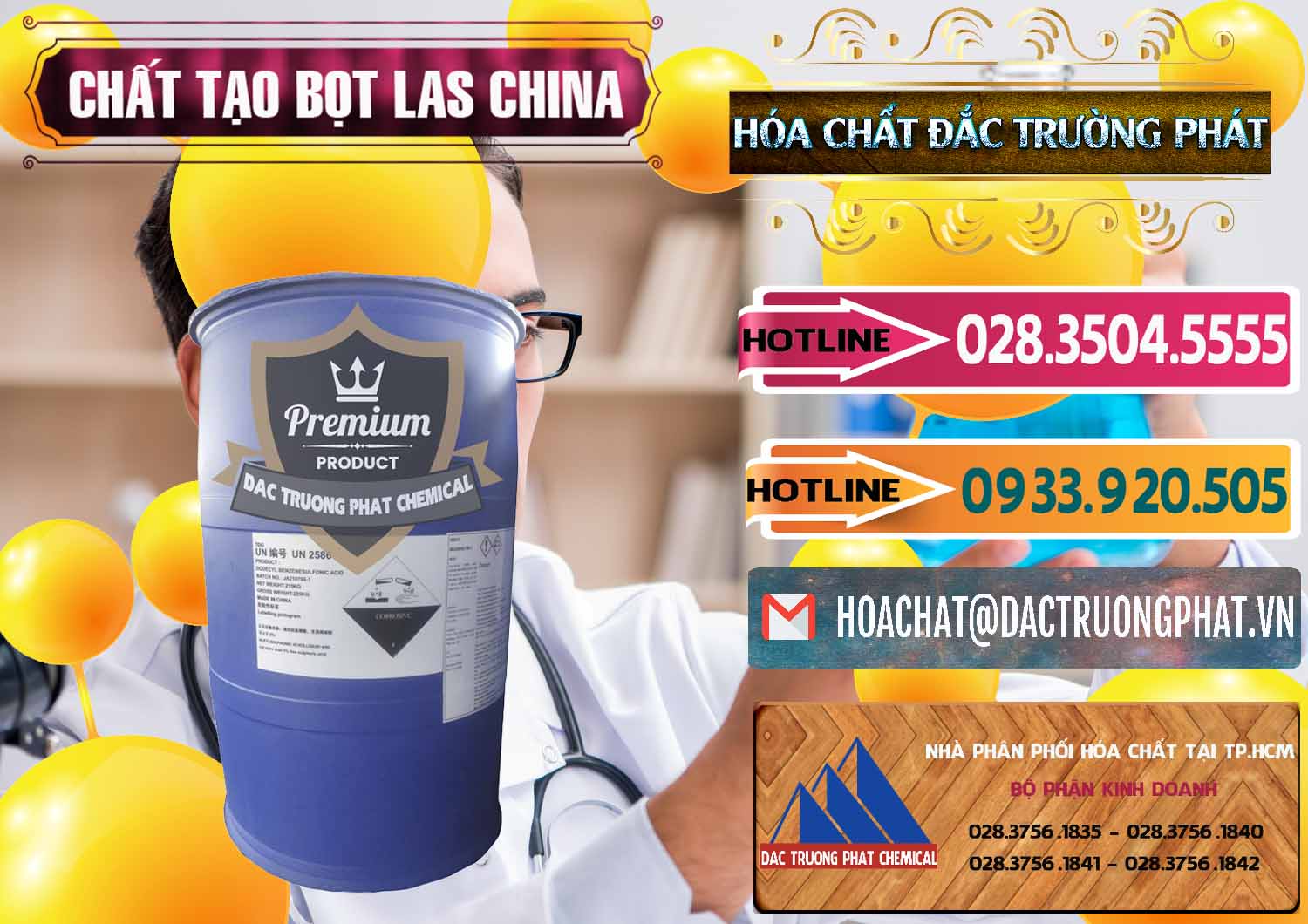 Công ty bán ( cung cấp ) Chất tạo bọt Las Trung Quốc China - 0451 - Cty phân phối _ kinh doanh hóa chất tại TP.HCM - dactruongphat.vn