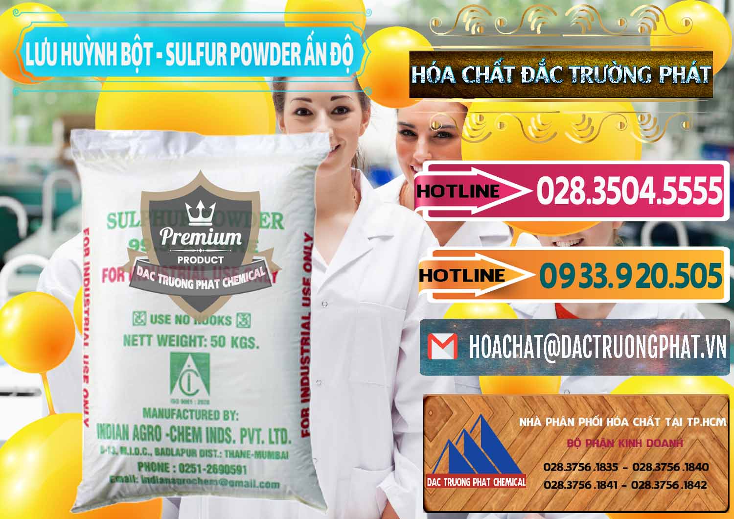 Công ty bán - cung cấp Lưu huỳnh Bột - Sulfur Powder Ấn Độ India - 0347 - Nơi chuyên kinh doanh & cung cấp hóa chất tại TP.HCM - dactruongphat.vn