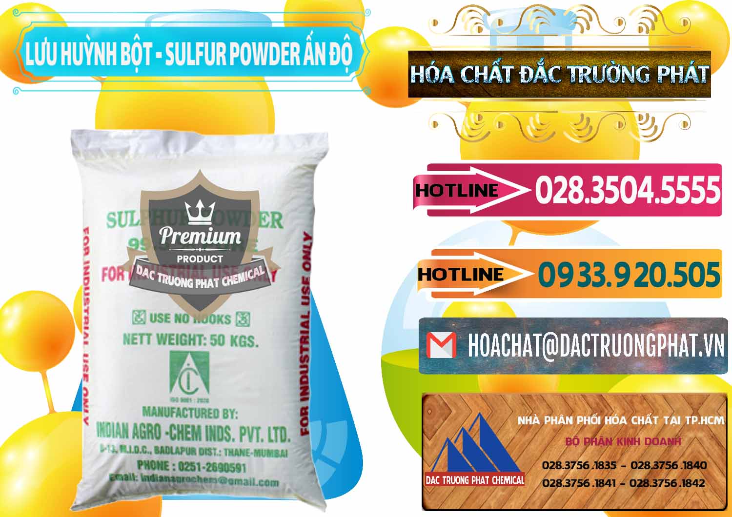 Cty kinh doanh - bán Lưu huỳnh Bột - Sulfur Powder Ấn Độ India - 0347 - Nhà cung ứng và phân phối hóa chất tại TP.HCM - dactruongphat.vn