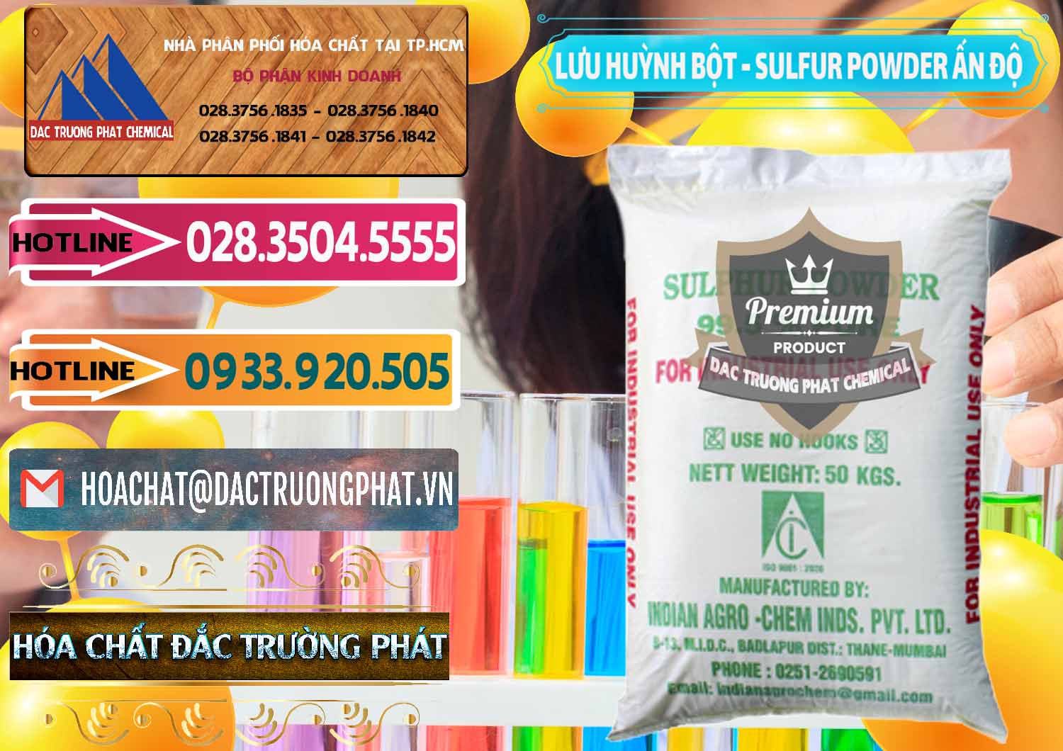 Nơi chuyên phân phối - bán Lưu huỳnh Bột - Sulfur Powder Ấn Độ India - 0347 - Chuyên bán ( phân phối ) hóa chất tại TP.HCM - dactruongphat.vn