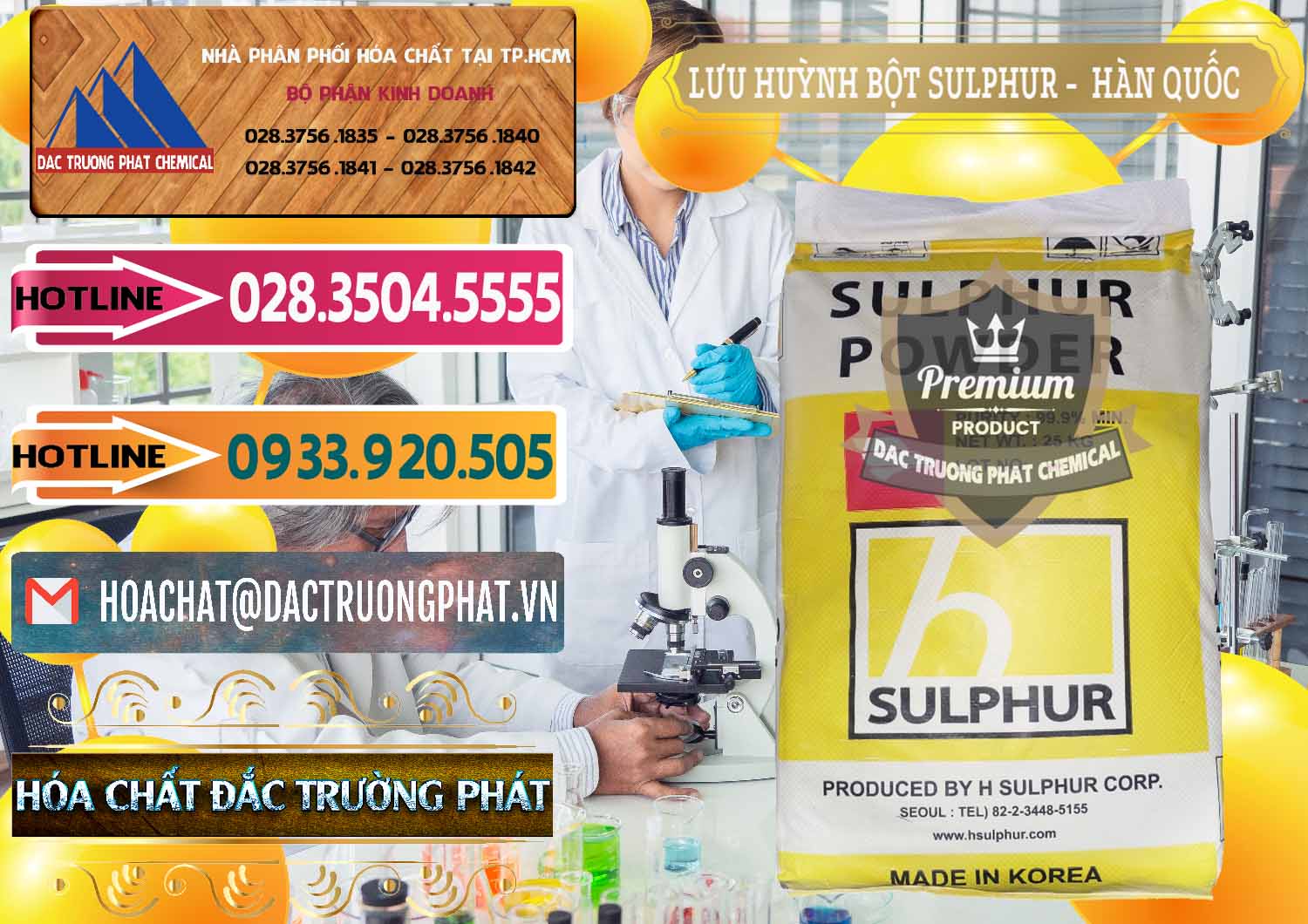 Công ty chuyên cung ứng & bán Lưu huỳnh Bột - Sulfur Powder ( H Sulfur ) Hàn Quốc Korea - 0199 - Đơn vị cung cấp _ nhập khẩu hóa chất tại TP.HCM - dactruongphat.vn