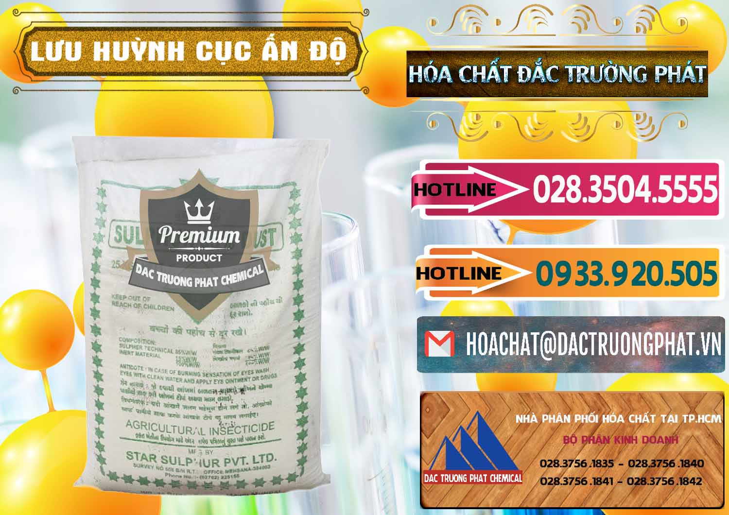 Cty bán ( cung cấp ) Lưu huỳnh Cục - Sulfur Ấn Độ India - 0348 - Đơn vị kinh doanh ( cung cấp ) hóa chất tại TP.HCM - dactruongphat.vn
