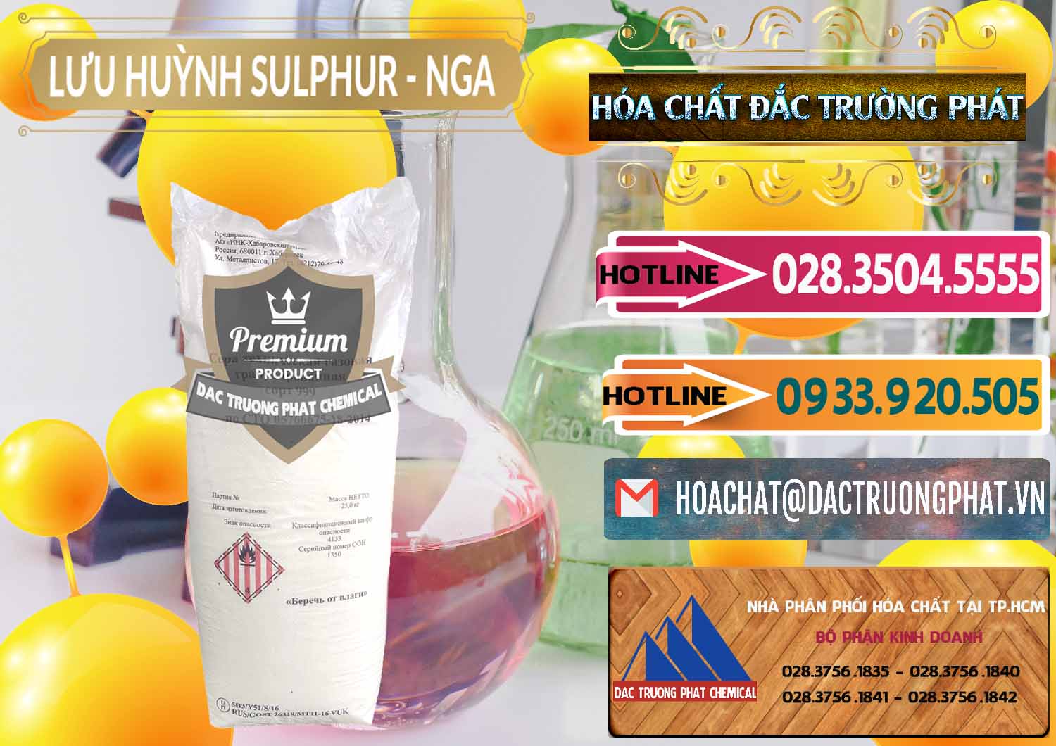 Nơi chuyên nhập khẩu & bán Lưu huỳnh Hạt - Sulfur Nga Russia - 0200 - Công ty bán & cung cấp hóa chất tại TP.HCM - dactruongphat.vn
