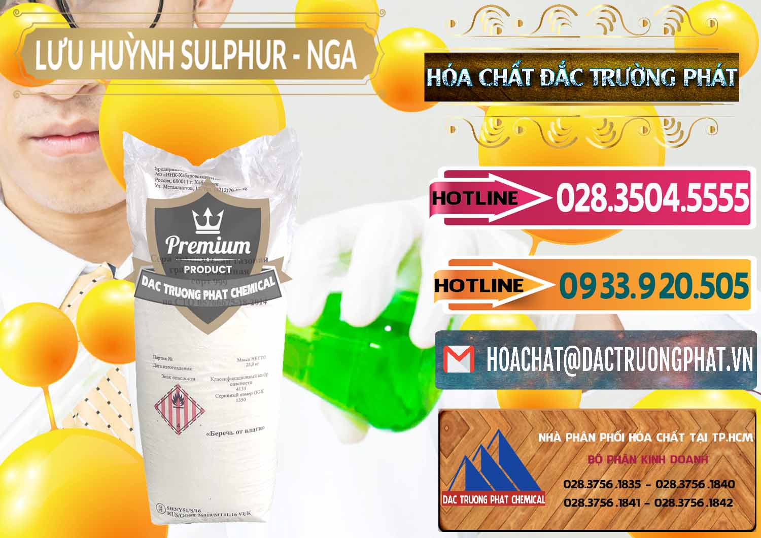 Nhà phân phối & bán Lưu huỳnh Hạt - Sulfur Nga Russia - 0200 - Nơi cung cấp & bán hóa chất tại TP.HCM - dactruongphat.vn