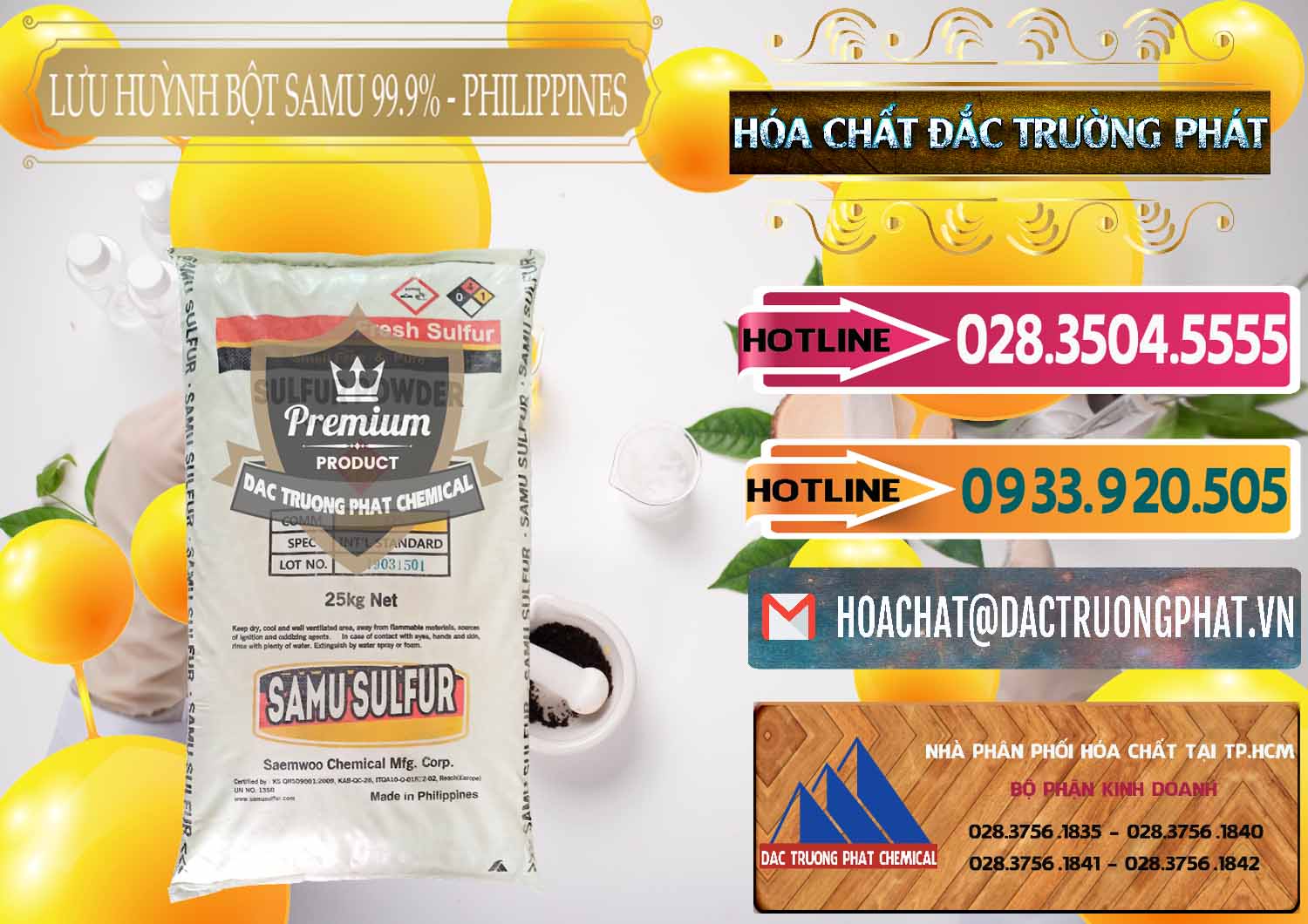 Cty chuyên cung ứng ( bán ) Lưu huỳnh Bột - Sulfur Powder Samu Philippines - 0201 - Bán và phân phối hóa chất tại TP.HCM - dactruongphat.vn