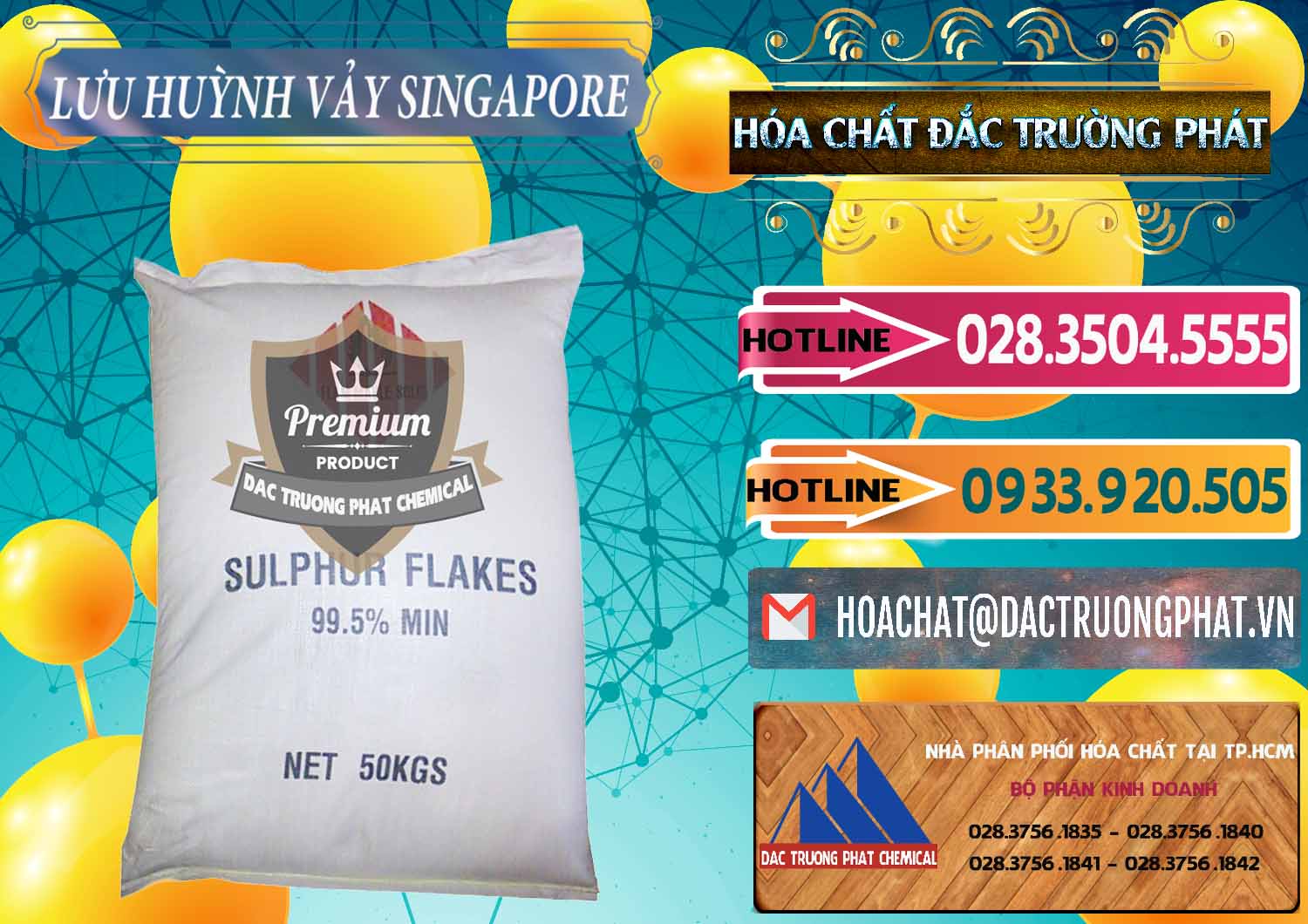 Công ty cung cấp - bán Lưu huỳnh Vảy - Sulfur Flakes Singapore - 0346 - Đơn vị chuyên phân phối _ cung ứng hóa chất tại TP.HCM - dactruongphat.vn