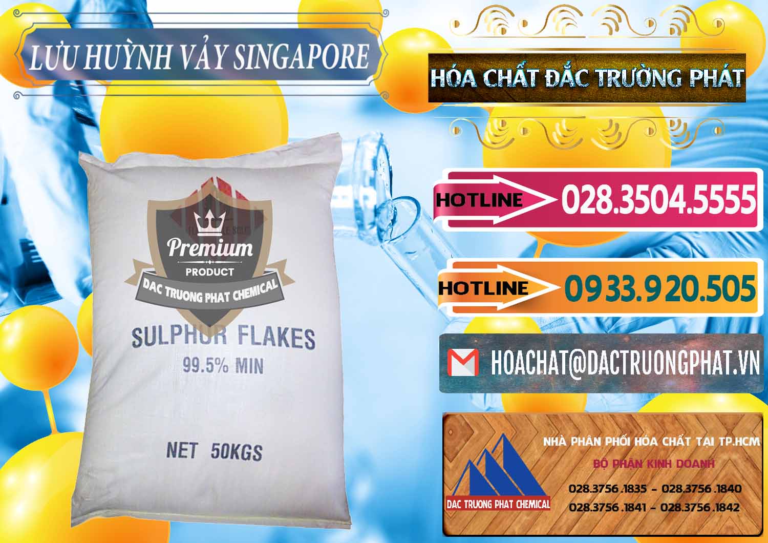 Cty cung cấp _ bán Lưu huỳnh Vảy - Sulfur Flakes Singapore - 0346 - Nơi chuyên nhập khẩu - cung cấp hóa chất tại TP.HCM - dactruongphat.vn