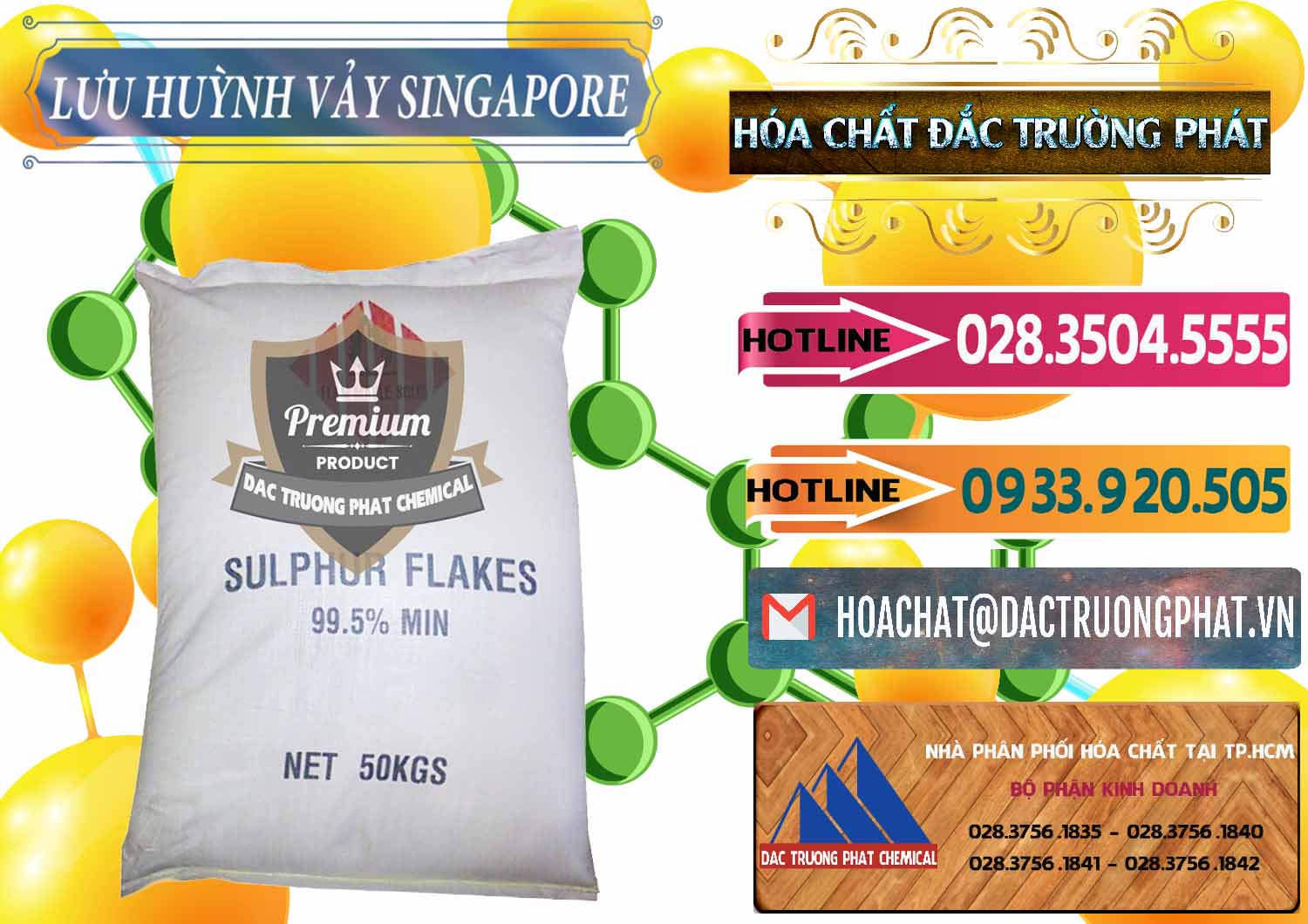 Công ty chuyên kinh doanh và bán Lưu huỳnh Vảy - Sulfur Flakes Singapore - 0346 - Nơi cung cấp và phân phối hóa chất tại TP.HCM - dactruongphat.vn