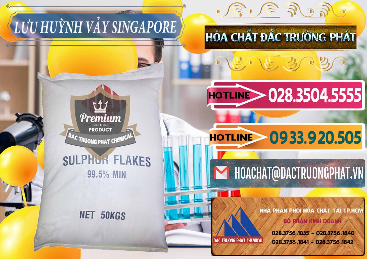 Công ty bán _ cung ứng Lưu huỳnh Vảy - Sulfur Flakes Singapore - 0346 - Nơi bán ( cung cấp ) hóa chất tại TP.HCM - dactruongphat.vn