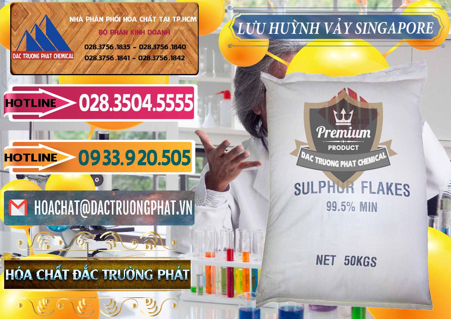 Cung ứng & bán Lưu huỳnh Vảy - Sulfur Flakes Singapore - 0346 - Đơn vị cung cấp và nhập khẩu hóa chất tại TP.HCM - dactruongphat.vn