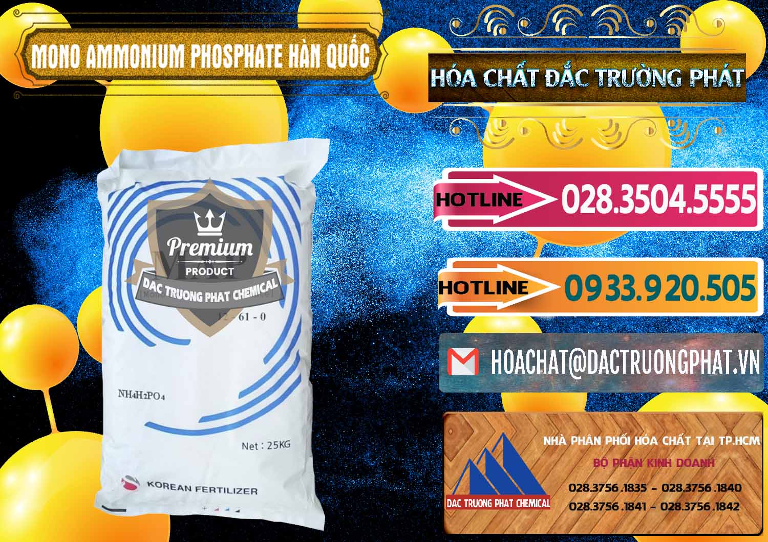 Kinh doanh ( bán ) Mono Ammonium Phosphate - MAP 12-61-0 Hàn Quốc Korea - 0392 - Chuyên phân phối _ nhập khẩu hóa chất tại TP.HCM - dactruongphat.vn