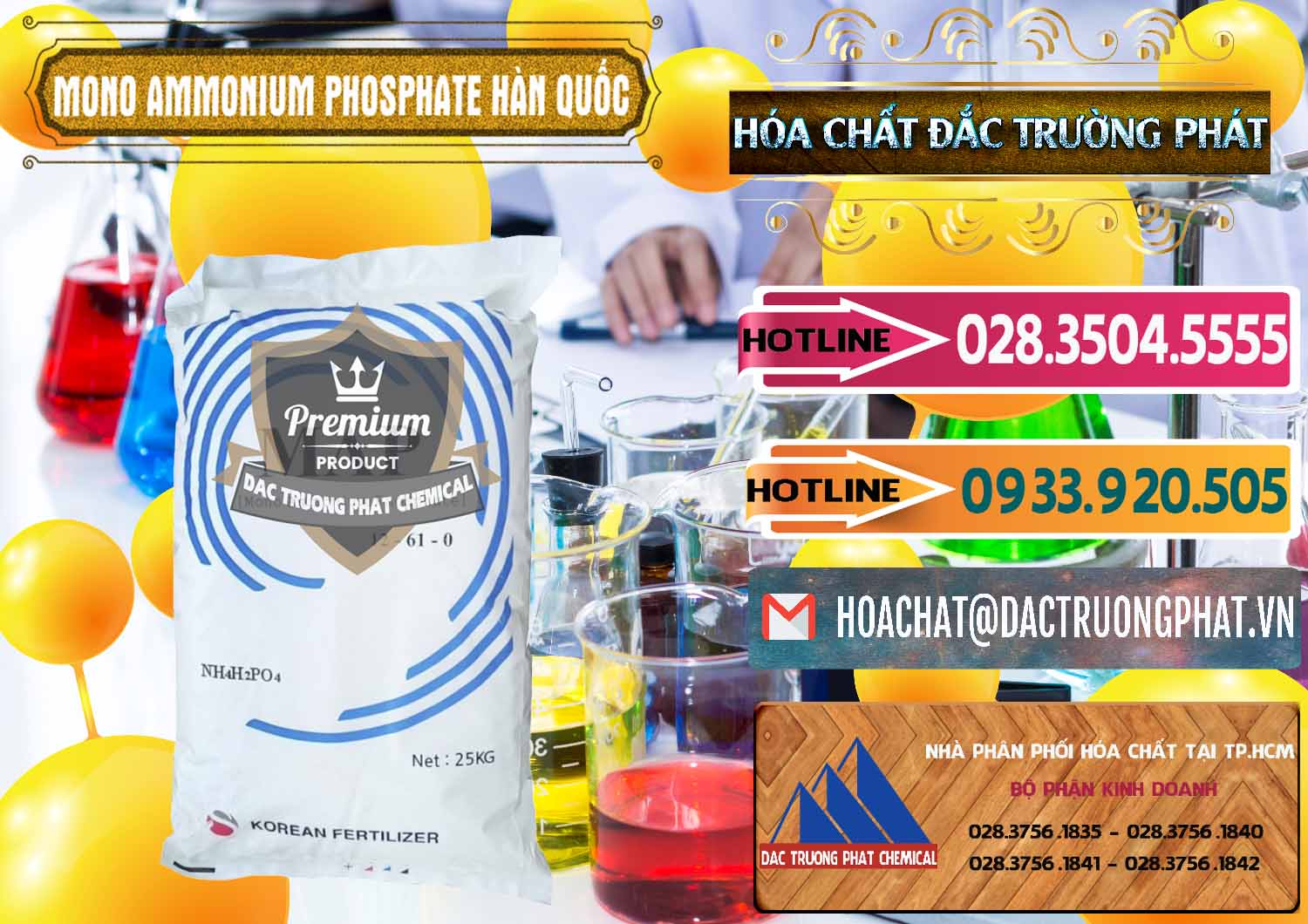 Đơn vị chuyên kinh doanh - bán Mono Ammonium Phosphate - MAP 12-61-0 Hàn Quốc Korea - 0392 - Đơn vị chuyên bán ( phân phối ) hóa chất tại TP.HCM - dactruongphat.vn