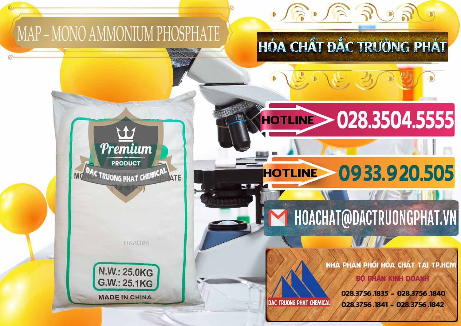 Cty bán _ phân phối Mono Ammonium Phosphate - MAP 12-61-0 Trung Quốc China - 0093 - Nơi chuyên kinh doanh và cung cấp hóa chất tại TP.HCM - dactruongphat.vn