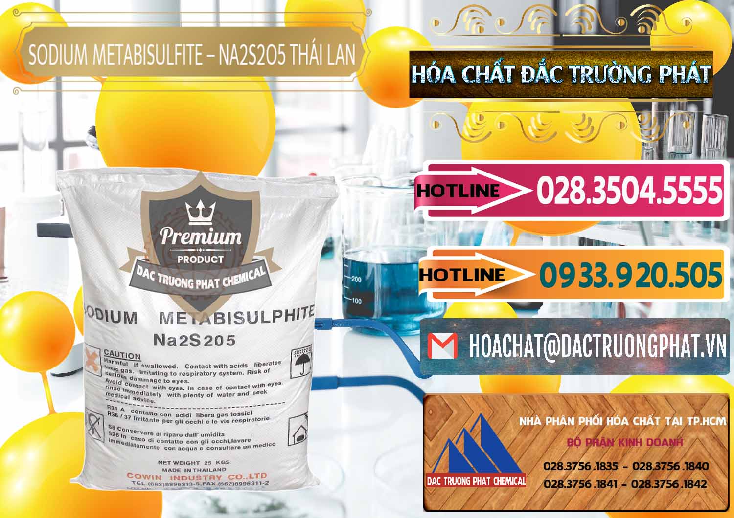 Đơn vị chuyên bán _ phân phối Sodium Metabisulfite - NA2S2O5 Thái Lan Cowin - 0145 - Nơi cung ứng và phân phối hóa chất tại TP.HCM - dactruongphat.vn