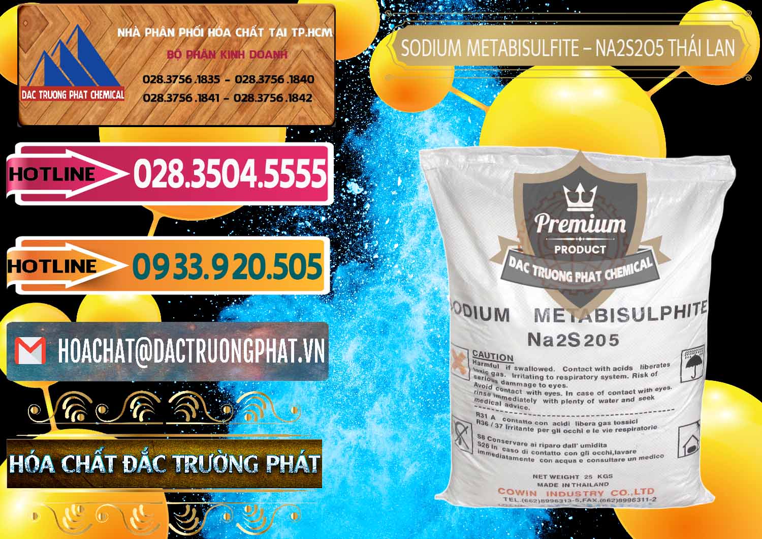 Nhà phân phối và bán Sodium Metabisulfite - NA2S2O5 Thái Lan Cowin - 0145 - Nơi chuyên cung cấp - nhập khẩu hóa chất tại TP.HCM - dactruongphat.vn