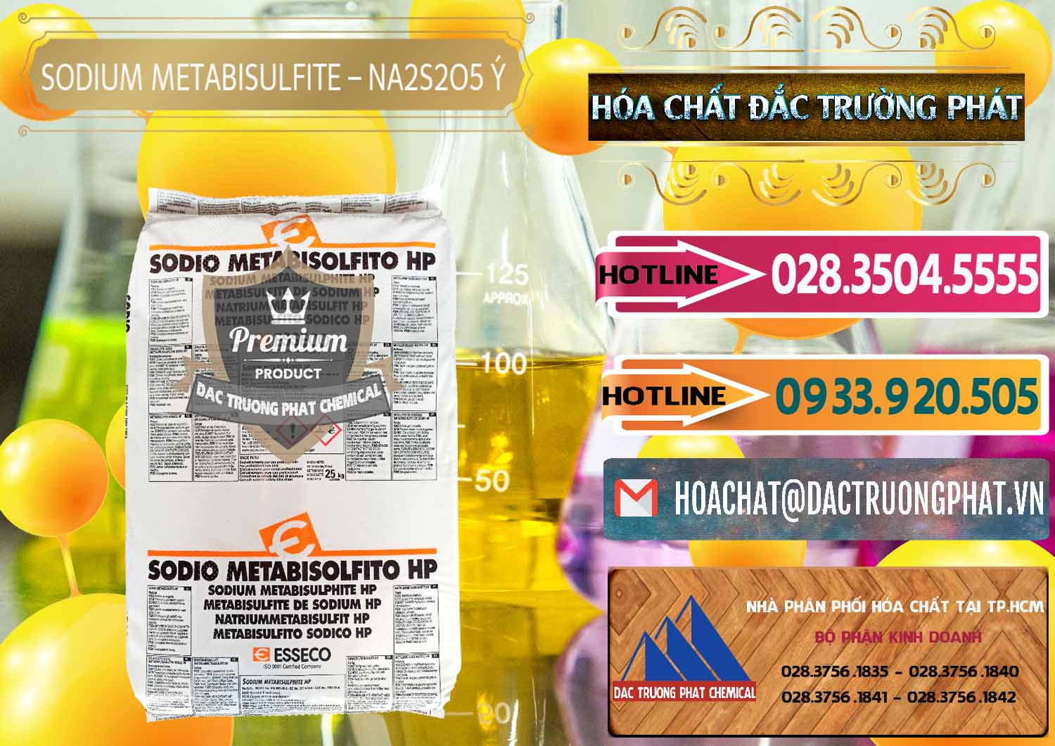 Phân phối _ bán Sodium Metabisulfite - NA2S2O5 Food Grade Esseco Ý Italy - 0146 - Đơn vị chuyên cung cấp ( nhập khẩu ) hóa chất tại TP.HCM - dactruongphat.vn