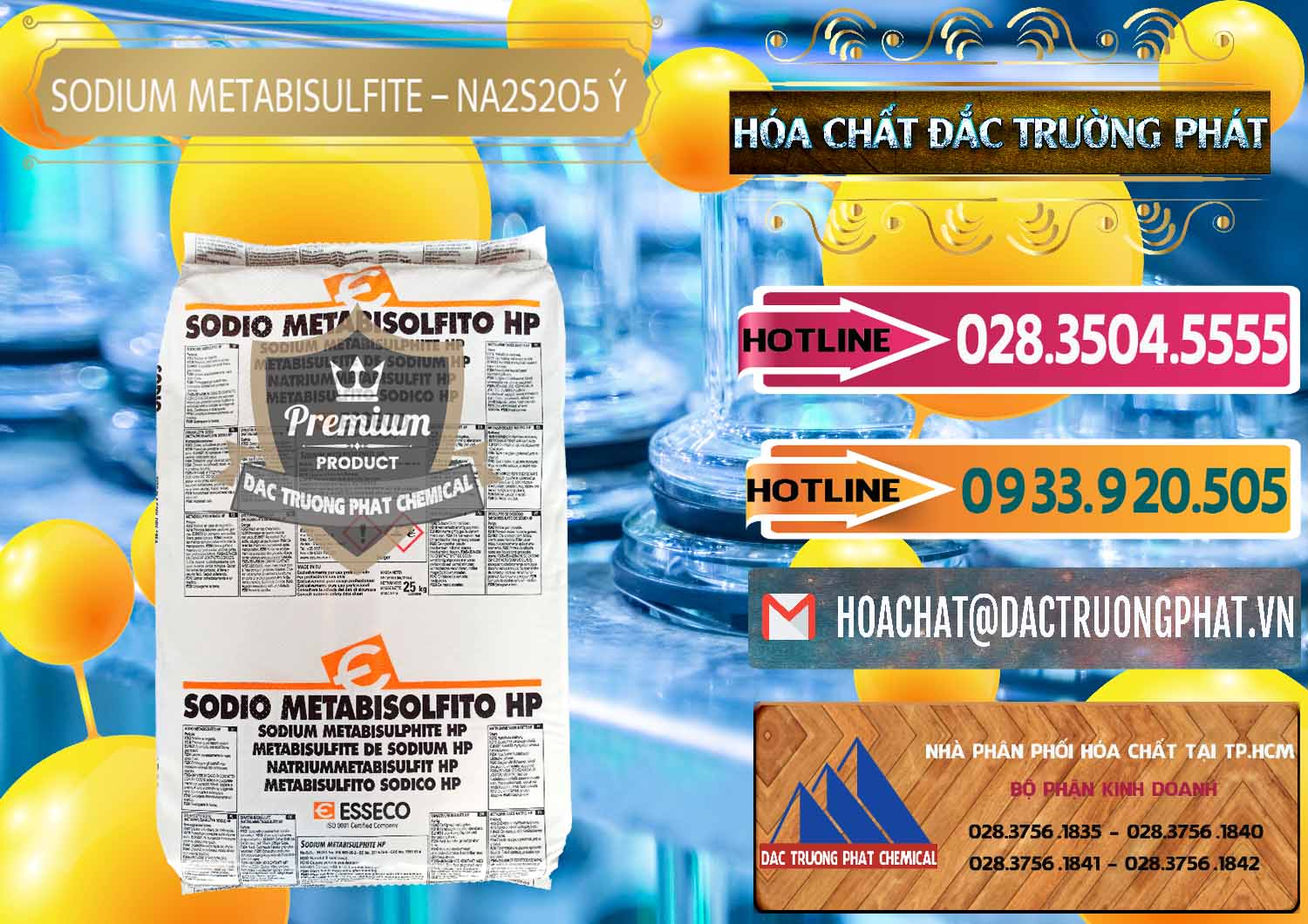 Bán ( cung cấp ) Sodium Metabisulfite - NA2S2O5 Food Grade Esseco Ý Italy - 0146 - Phân phối & nhập khẩu hóa chất tại TP.HCM - dactruongphat.vn
