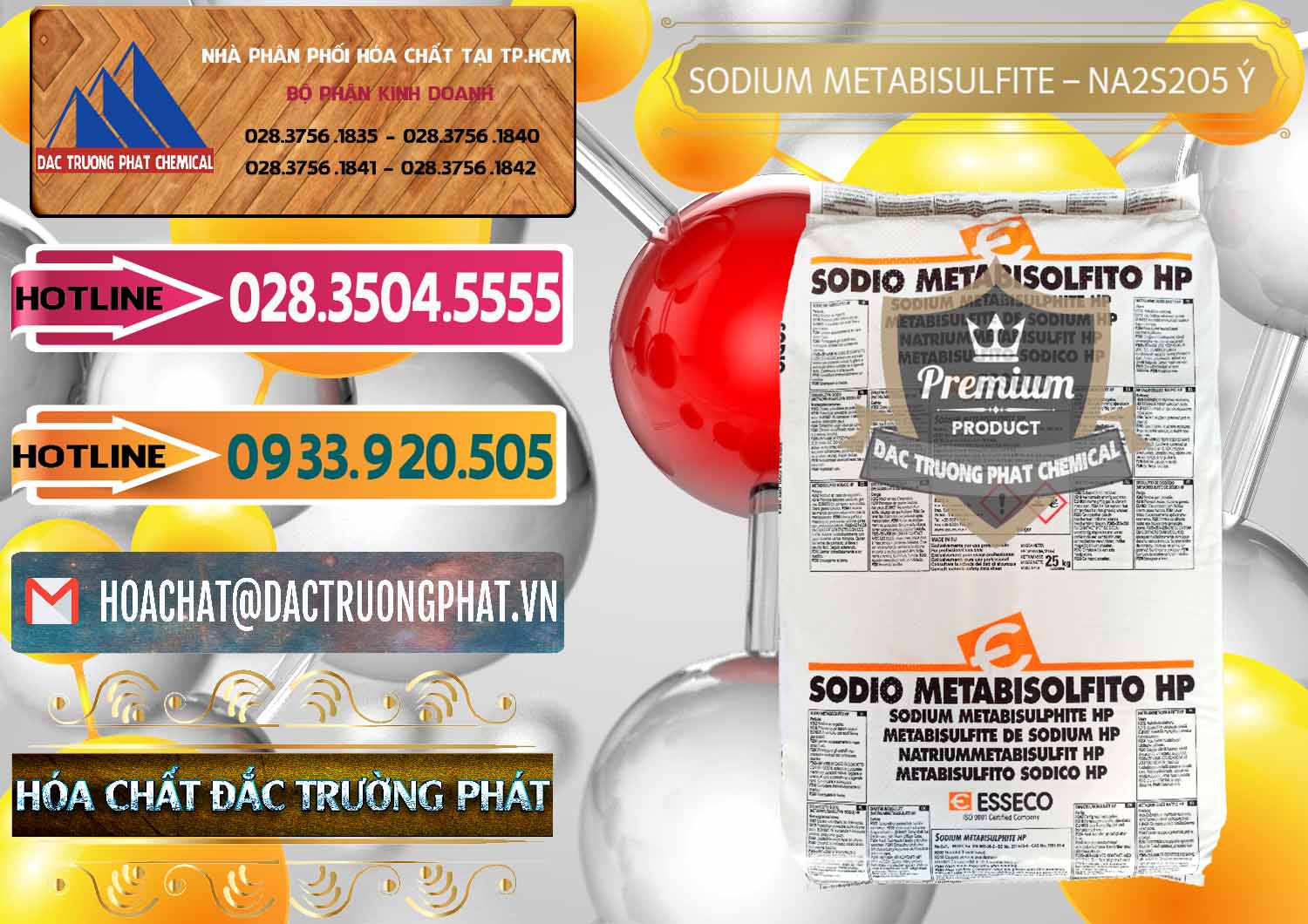 Công ty chuyên bán ( cung ứng ) Sodium Metabisulfite - NA2S2O5 Food Grade Esseco Ý Italy - 0146 - Đơn vị chuyên cung cấp và nhập khẩu hóa chất tại TP.HCM - dactruongphat.vn