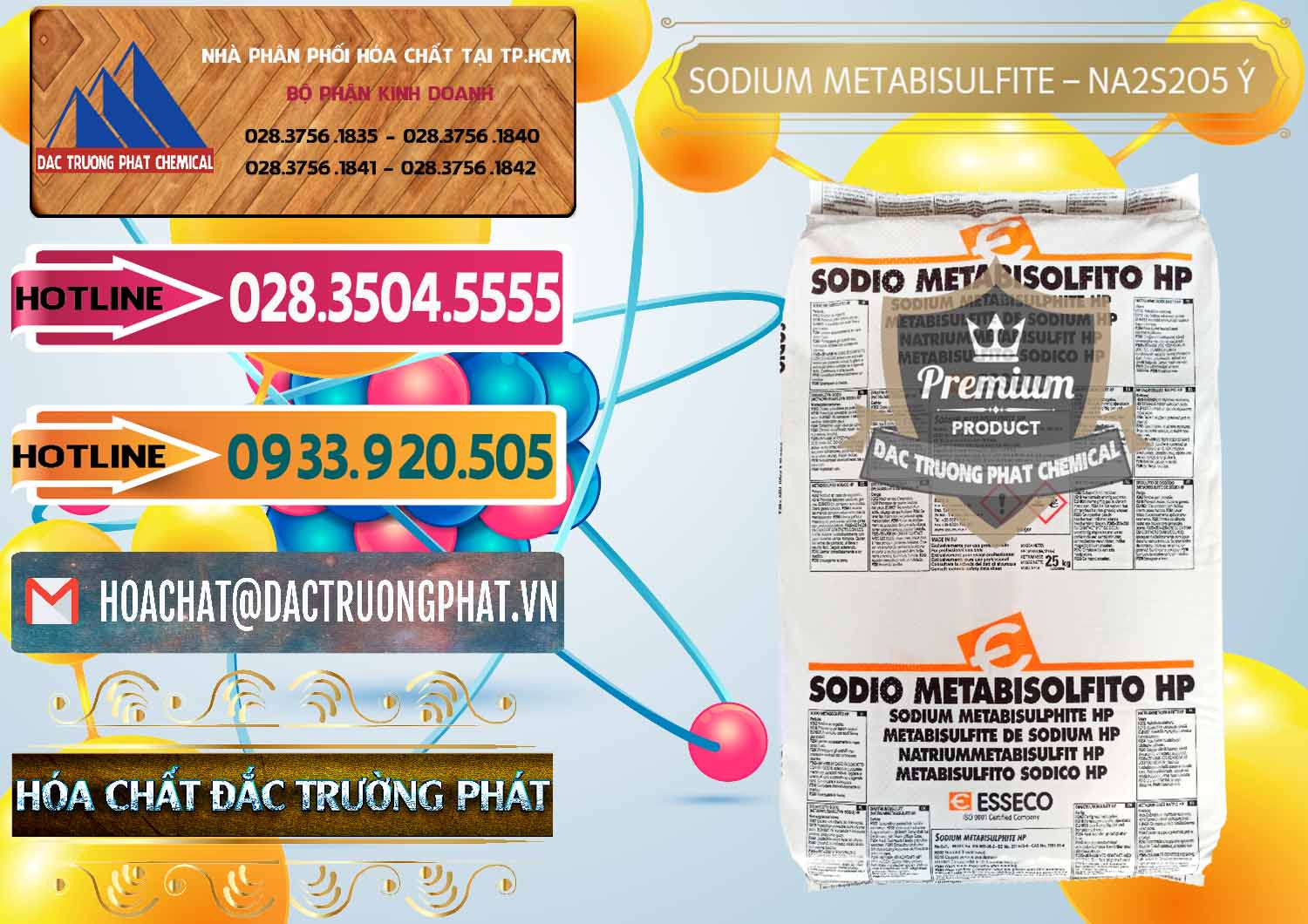 Cty kinh doanh & bán Sodium Metabisulfite - NA2S2O5 Food Grade Esseco Ý Italy - 0146 - Nơi chuyên phân phối - cung ứng hóa chất tại TP.HCM - dactruongphat.vn