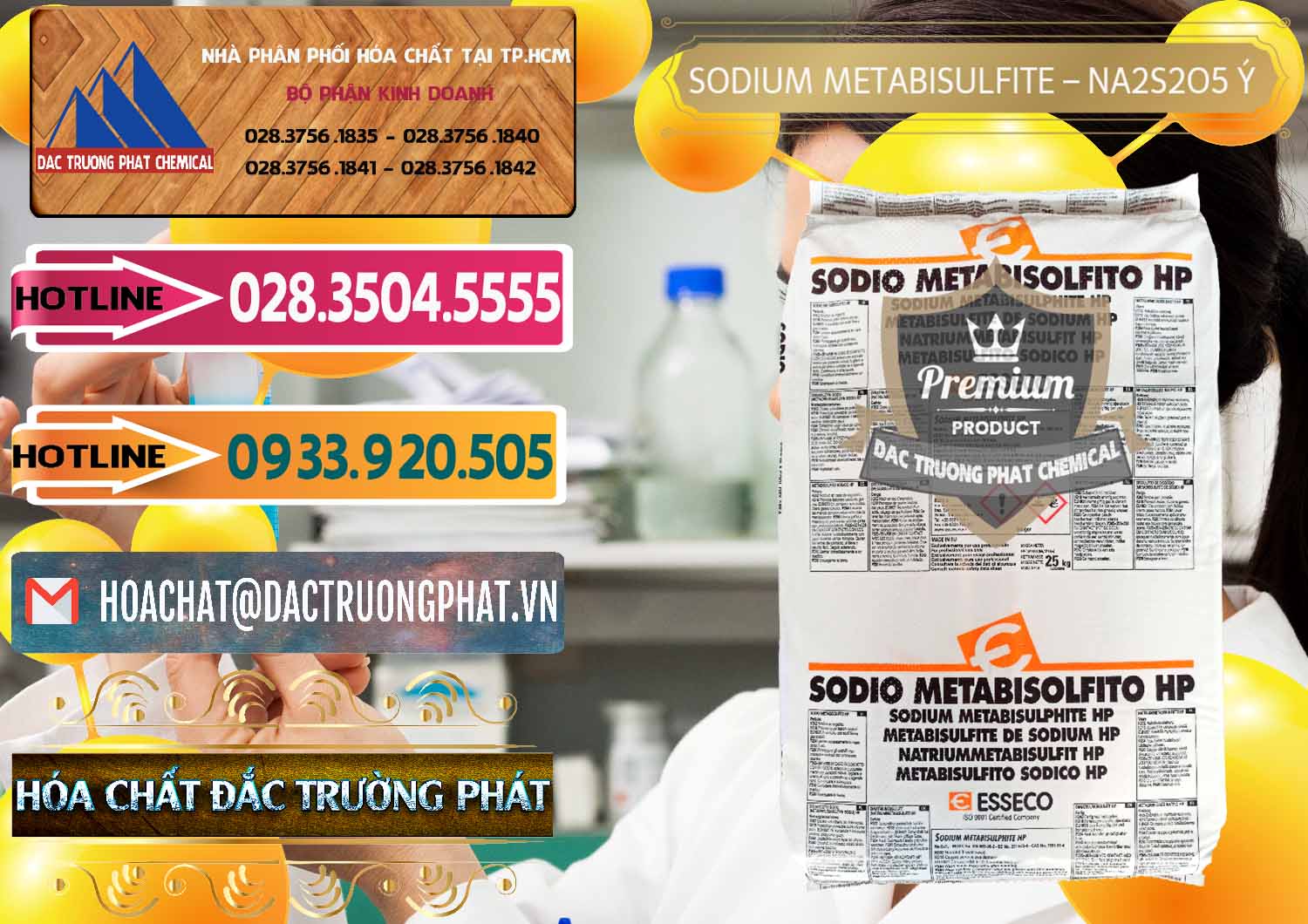 Cty cung cấp ( bán ) Sodium Metabisulfite - NA2S2O5 Food Grade Esseco Ý Italy - 0146 - Nơi chuyên phân phối ( kinh doanh ) hóa chất tại TP.HCM - dactruongphat.vn
