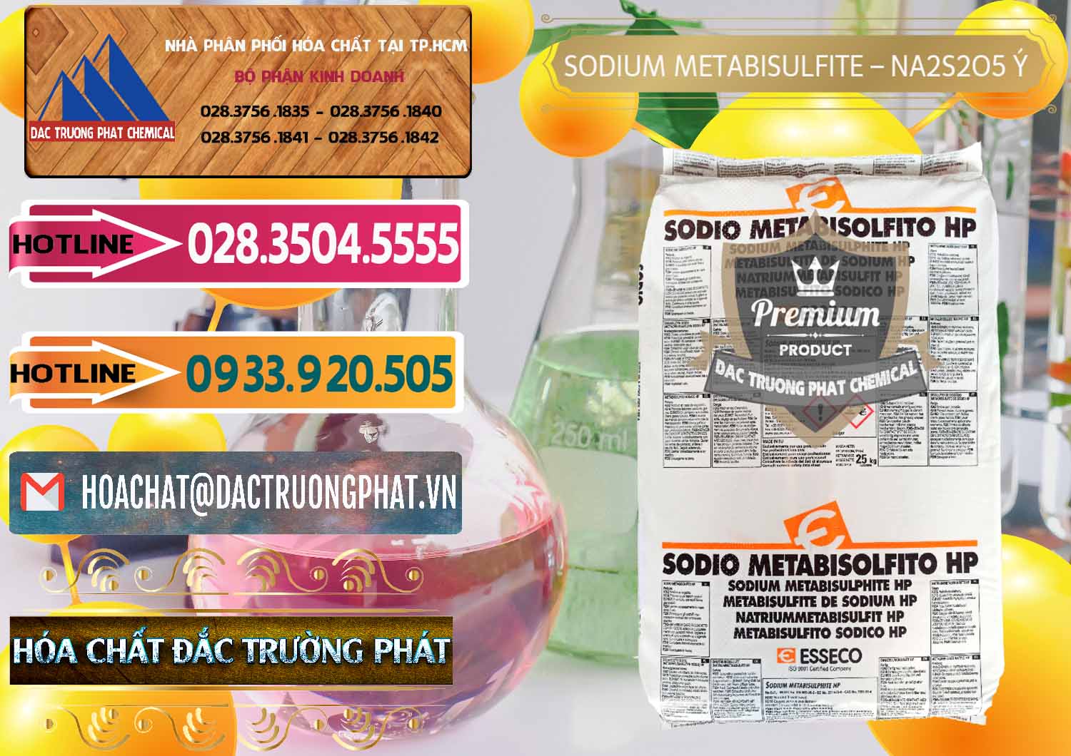 Công ty phân phối _ bán Sodium Metabisulfite - NA2S2O5 Food Grade Esseco Ý Italy - 0146 - Cty chuyên bán & cung cấp hóa chất tại TP.HCM - dactruongphat.vn