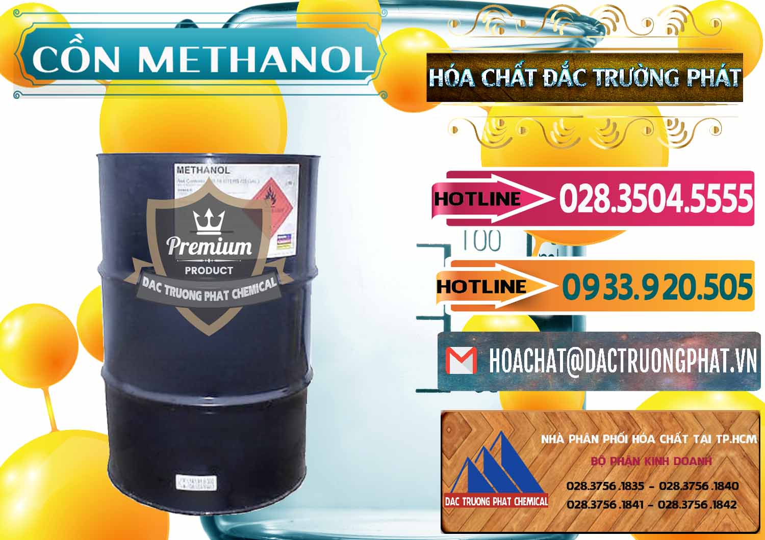 Chuyên bán _ phân phối Cồn Methanol - Methyl Alcohol Mã Lai Malaysia - 0331 - Cty phân phối _ cung cấp hóa chất tại TP.HCM - dactruongphat.vn