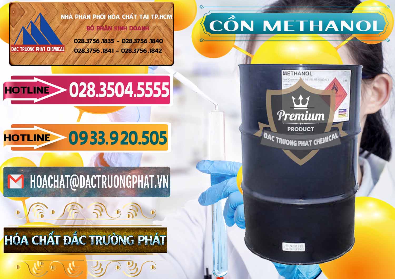 Cty chuyên cung ứng & bán Cồn Methanol - Methyl Alcohol Mã Lai Malaysia - 0331 - Đơn vị kinh doanh ( phân phối ) hóa chất tại TP.HCM - dactruongphat.vn