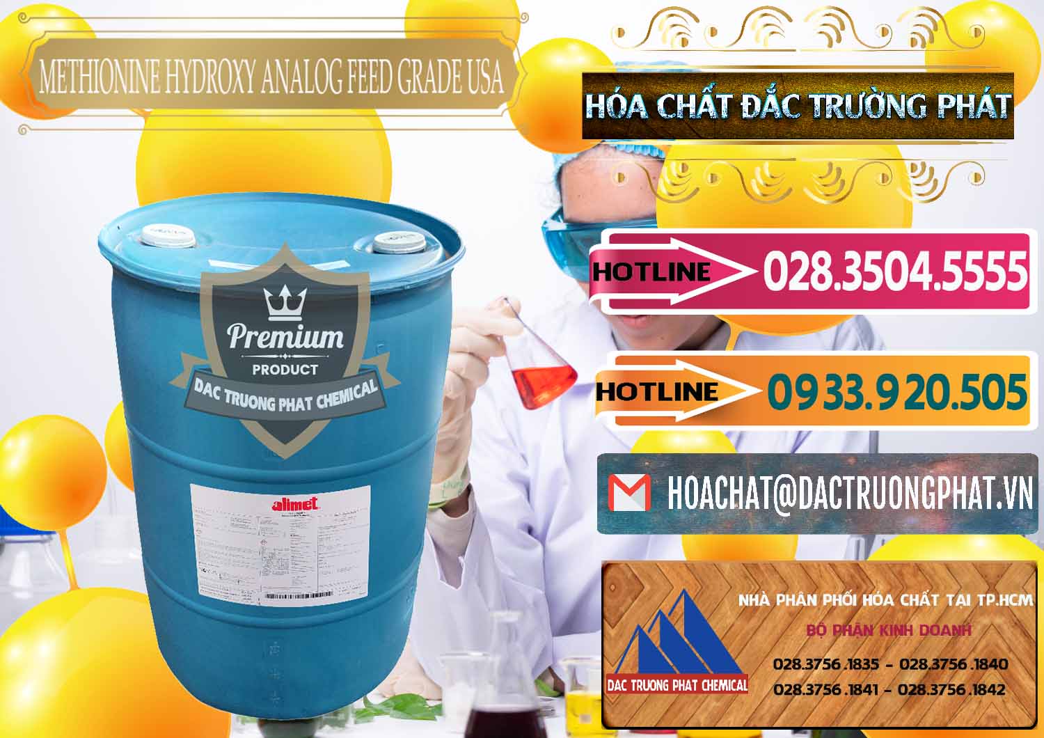 Cung cấp ( bán ) Methionine Nước - Dạng Lỏng Novus Alimet Mỹ USA - 0316 - Công ty chuyên cung ứng _ phân phối hóa chất tại TP.HCM - dactruongphat.vn
