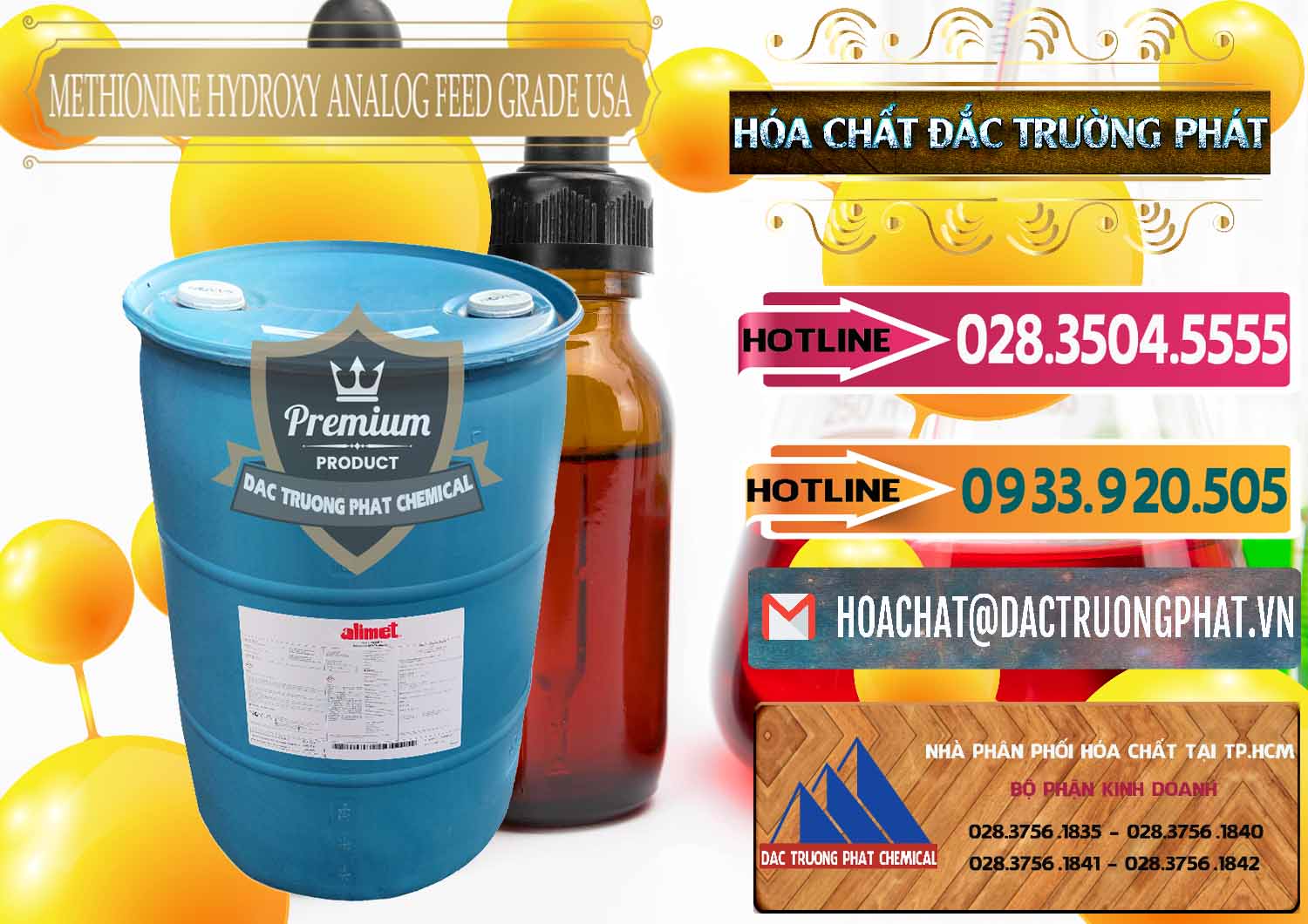 Nhà cung cấp & bán Methionine Nước - Dạng Lỏng Novus Alimet Mỹ USA - 0316 - Nơi chuyên bán & cung cấp hóa chất tại TP.HCM - dactruongphat.vn