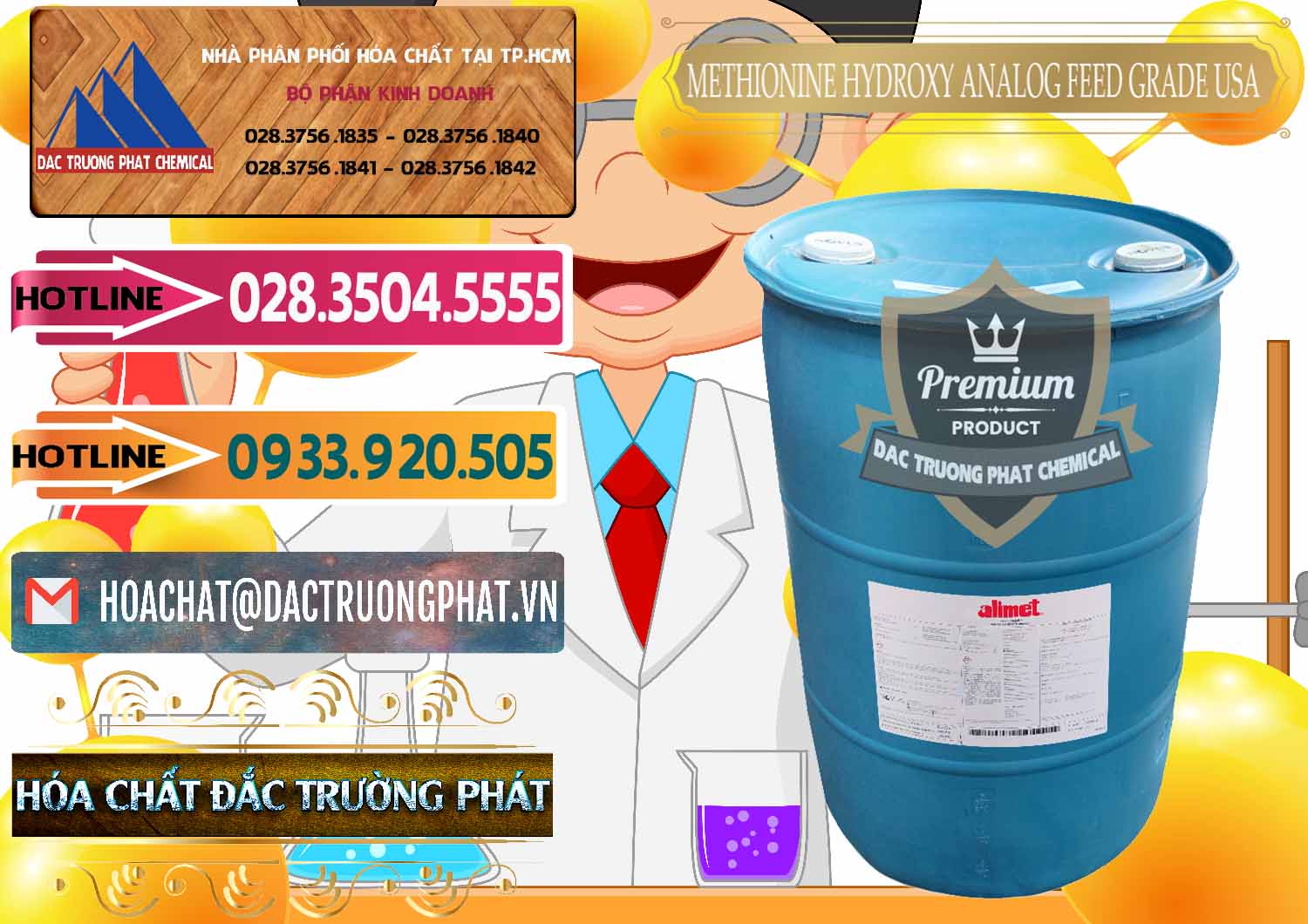 Cty bán và phân phối Methionine Nước - Dạng Lỏng Novus Alimet Mỹ USA - 0316 - Công ty chuyên kinh doanh _ phân phối hóa chất tại TP.HCM - dactruongphat.vn
