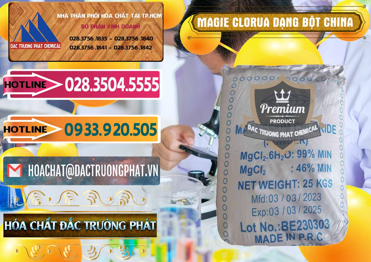 Đơn vị chuyên bán & cung cấp Magie Clorua – MGCL2 96% Dạng Bột Logo Kim Cương Trung Quốc China - 0387 - Đơn vị nhập khẩu & cung cấp hóa chất tại TP.HCM - dactruongphat.vn