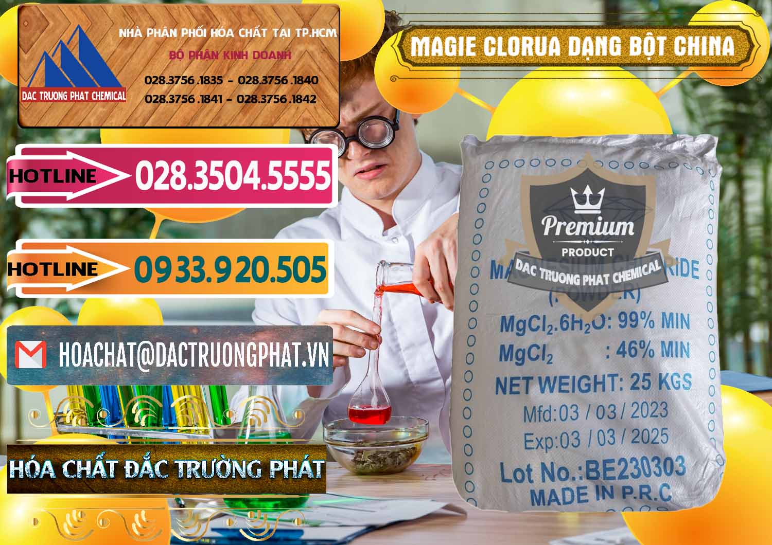 Đơn vị chuyên bán & cung ứng Magie Clorua – MGCL2 96% Dạng Bột Logo Kim Cương Trung Quốc China - 0387 - Đơn vị chuyên nhập khẩu _ phân phối hóa chất tại TP.HCM - dactruongphat.vn