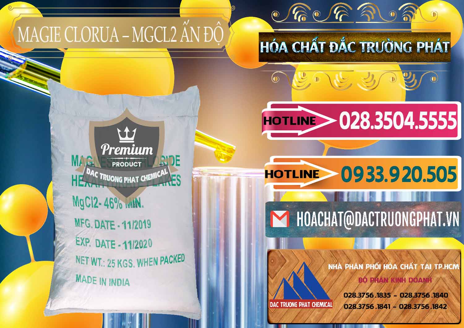 Nơi chuyên phân phối & bán Magie Clorua – MGCL2 46% Dạng Vảy Ấn Độ India - 0092 - Công ty phân phối - cung cấp hóa chất tại TP.HCM - dactruongphat.vn