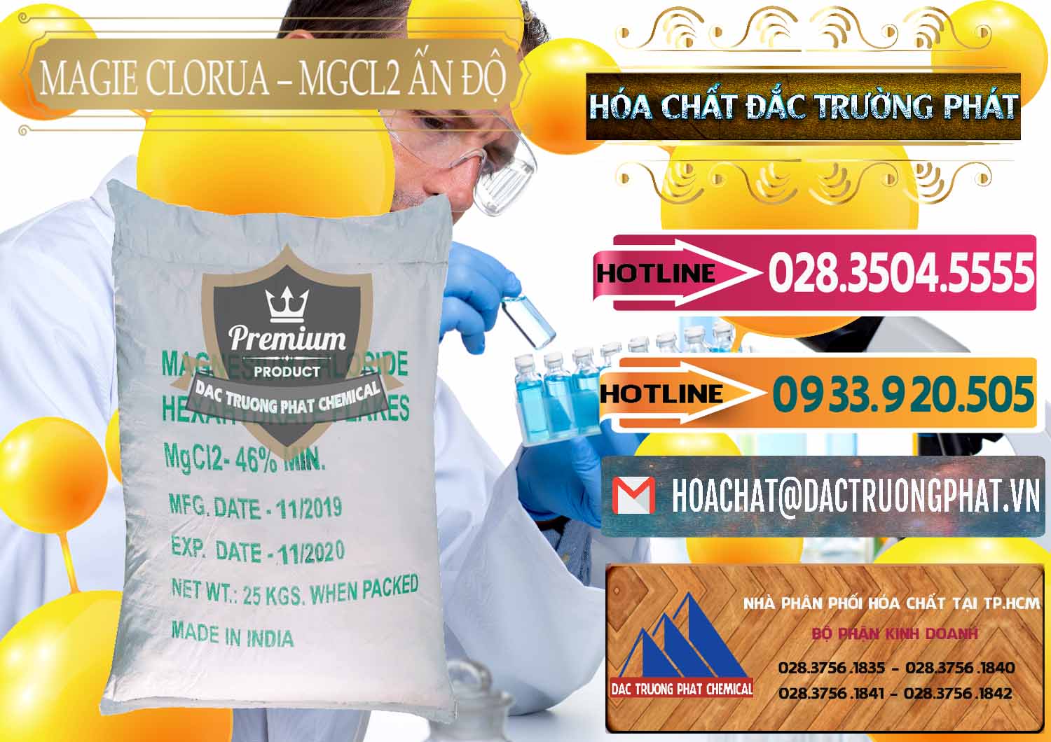 Cung cấp & bán Magie Clorua – MGCL2 46% Dạng Vảy Ấn Độ India - 0092 - Nhà phân phối _ kinh doanh hóa chất tại TP.HCM - dactruongphat.vn