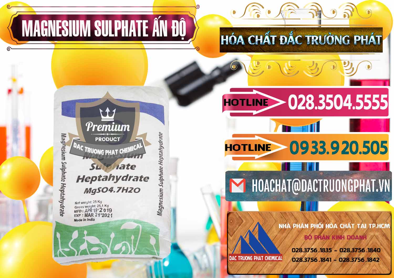 Cty chuyên bán - cung cấp MGSO4.7H2O – Magnesium Sulphate Heptahydrate Ấn Độ India - 0362 - Công ty cung ứng và phân phối hóa chất tại TP.HCM - dactruongphat.vn