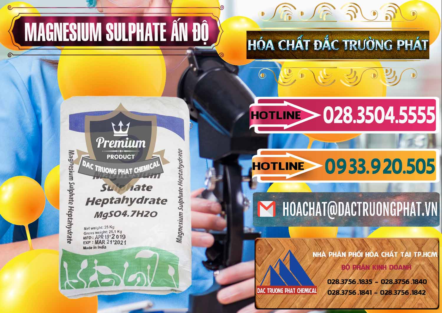 Bán và cung cấp MGSO4.7H2O – Magnesium Sulphate Heptahydrate Ấn Độ India - 0362 - Đơn vị cung ứng _ phân phối hóa chất tại TP.HCM - dactruongphat.vn