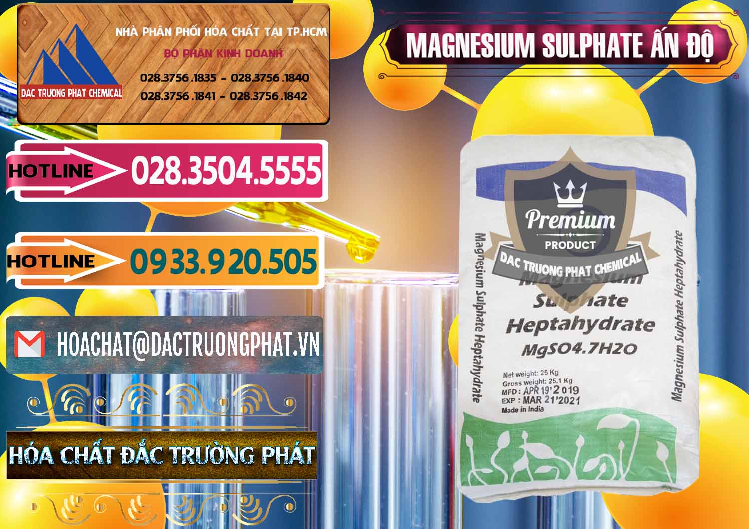 Chuyên bán _ phân phối MGSO4.7H2O – Magnesium Sulphate Heptahydrate Ấn Độ India - 0362 - Nơi chuyên cung ứng - phân phối hóa chất tại TP.HCM - dactruongphat.vn