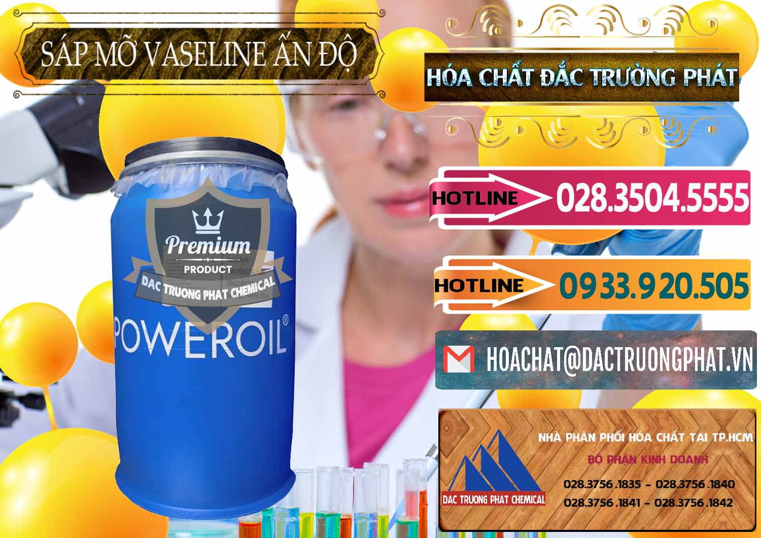 Đơn vị chuyên phân phối - bán Sáp Mỡ Vaseline Ấn Độ India - 0372 - Nơi chuyên phân phối ( nhập khẩu ) hóa chất tại TP.HCM - dactruongphat.vn