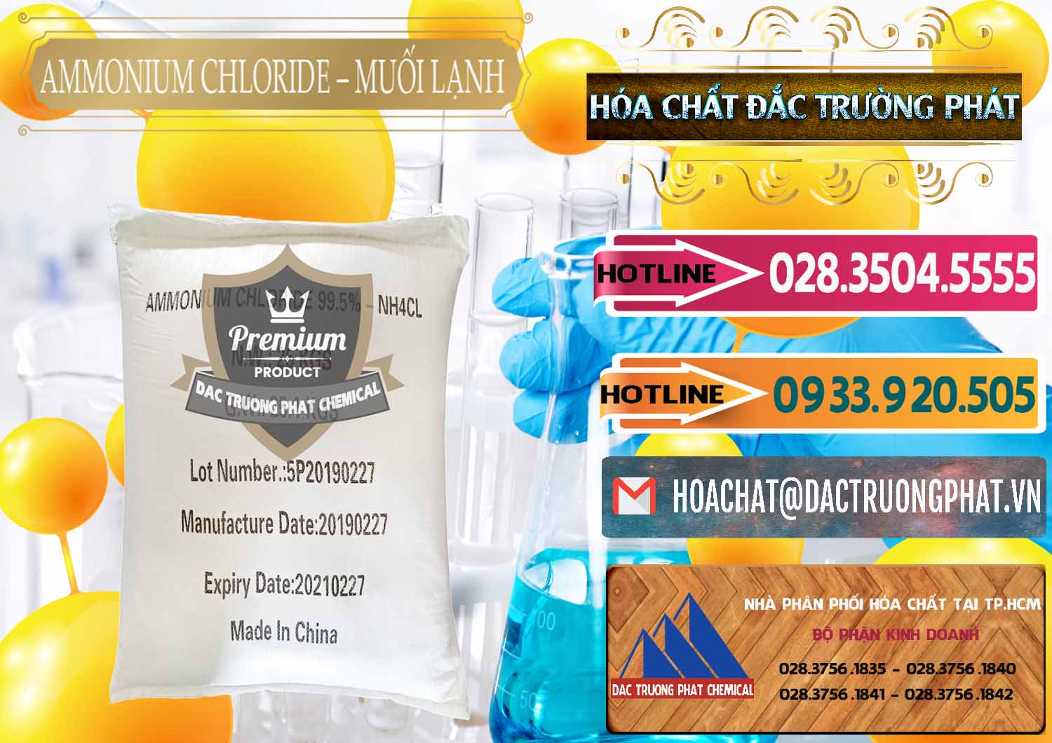 Công ty chuyên bán và cung cấp Ammonium Chloride - Muối Lạnh NH4CL Trung Quốc China - 0021 - Nhà phân phối & nhập khẩu hóa chất tại TP.HCM - dactruongphat.vn