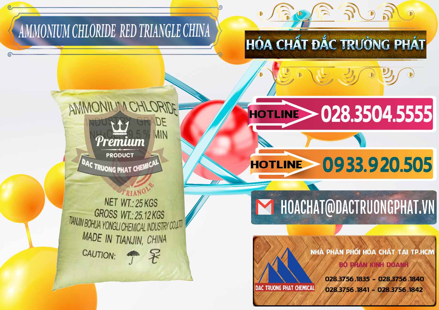 Đơn vị chuyên bán - phân phối Ammonium Chloride - Muối Lạnh NH4CL Red Triangle Trung Quốc China - 0377 - Nhà phân phối _ cung ứng hóa chất tại TP.HCM - dactruongphat.vn