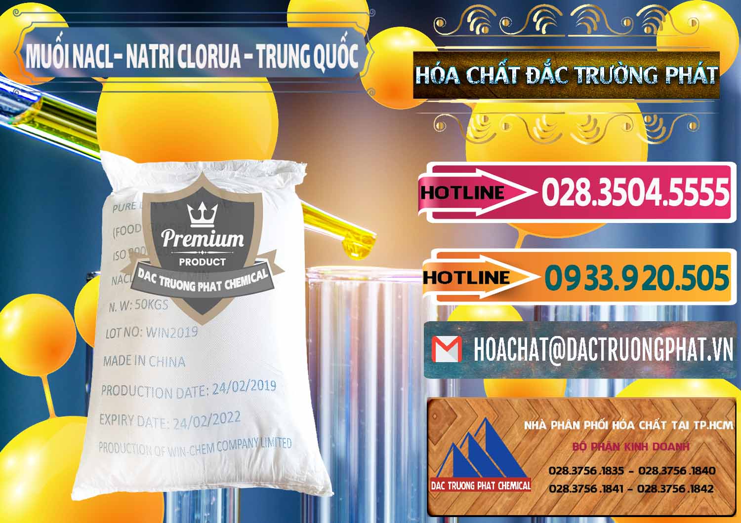 Cty chuyên phân phối ( bán ) Muối NaCL – Sodium Chloride Trung Quốc China - 0097 - Nhà phân phối và kinh doanh hóa chất tại TP.HCM - dactruongphat.vn