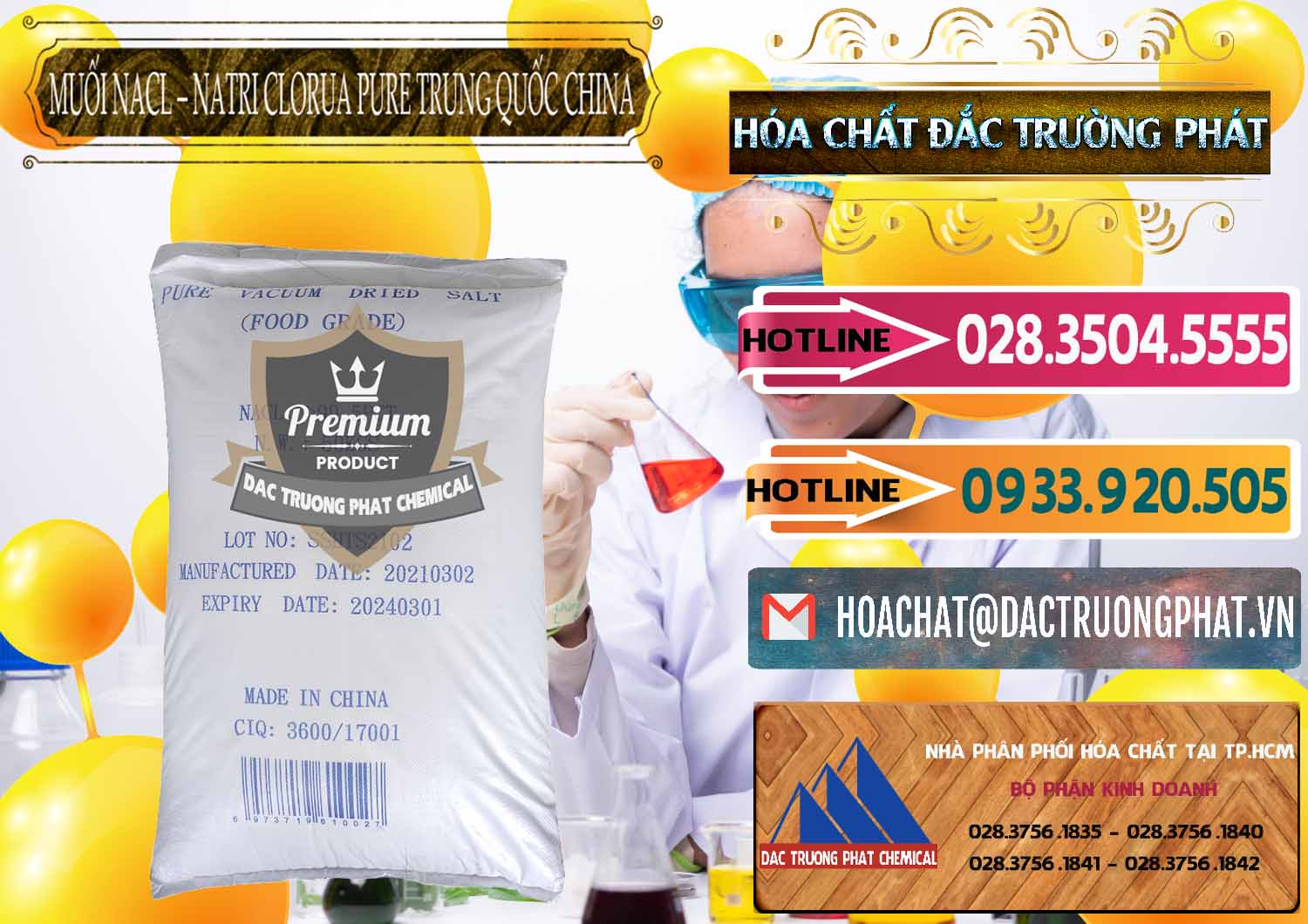 Công ty chuyên phân phối _ bán Muối NaCL – Sodium Chloride Pure Trung Quốc China - 0230 - Cty cung cấp - nhập khẩu hóa chất tại TP.HCM - dactruongphat.vn