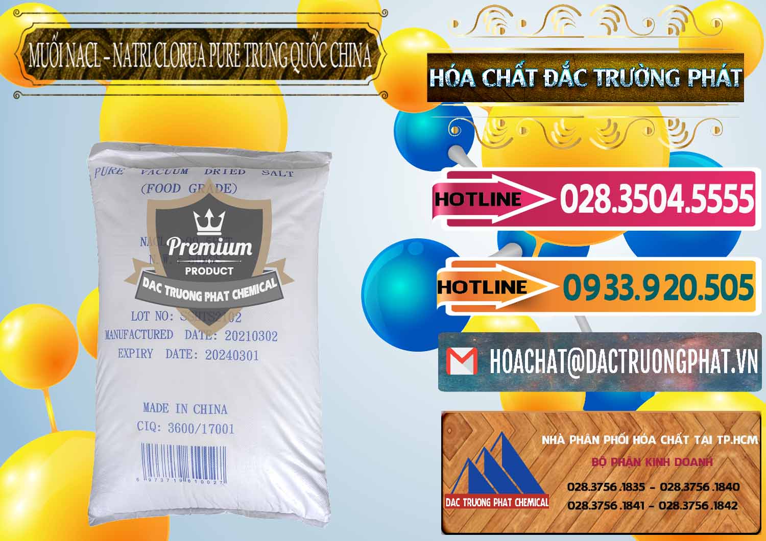Công ty chuyên bán - cung cấp Muối NaCL – Sodium Chloride Pure Trung Quốc China - 0230 - Nơi cung ứng - phân phối hóa chất tại TP.HCM - dactruongphat.vn