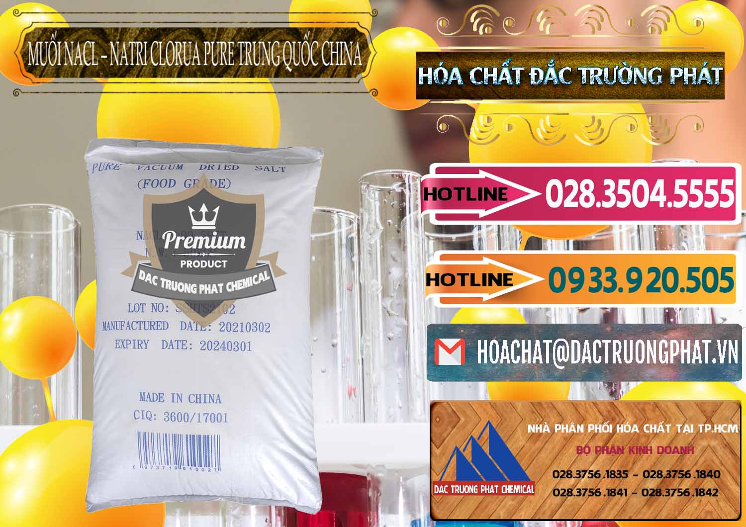 Kinh doanh và bán Muối NaCL – Sodium Chloride Pure Trung Quốc China - 0230 - Đơn vị cung cấp & phân phối hóa chất tại TP.HCM - dactruongphat.vn