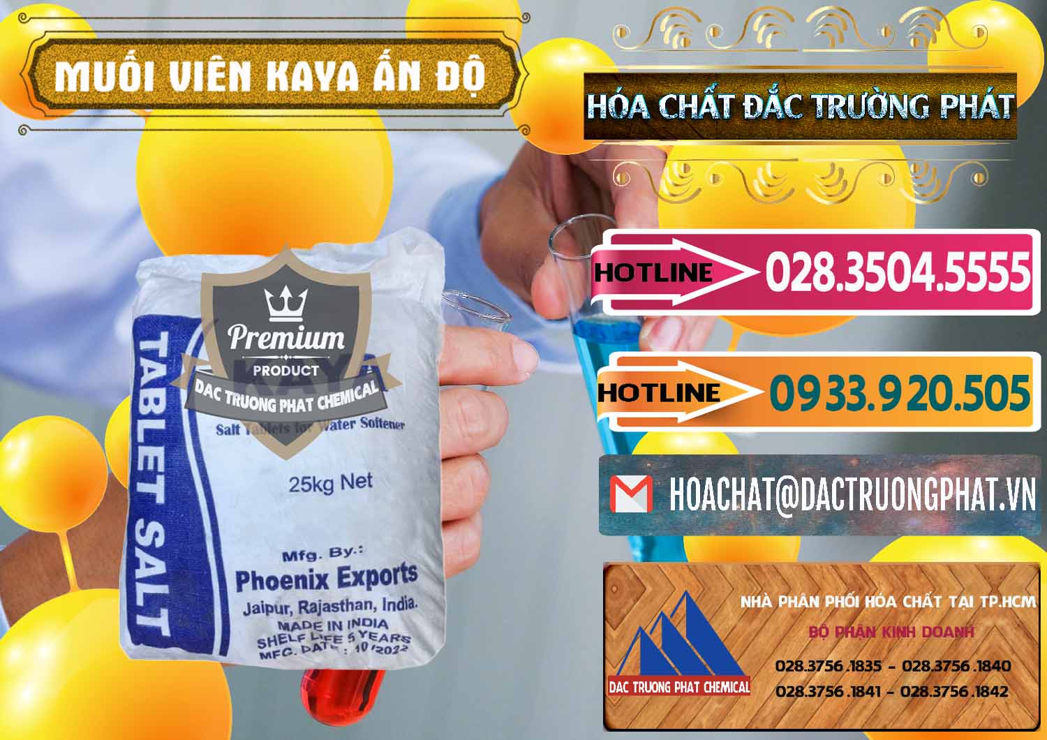 Cty cung ứng _ bán Muối NaCL – Sodium Chloride Dạng Viên Tablets Kaya Ấn Độ India - 0368 - Nhà cung cấp ( nhập khẩu ) hóa chất tại TP.HCM - dactruongphat.vn