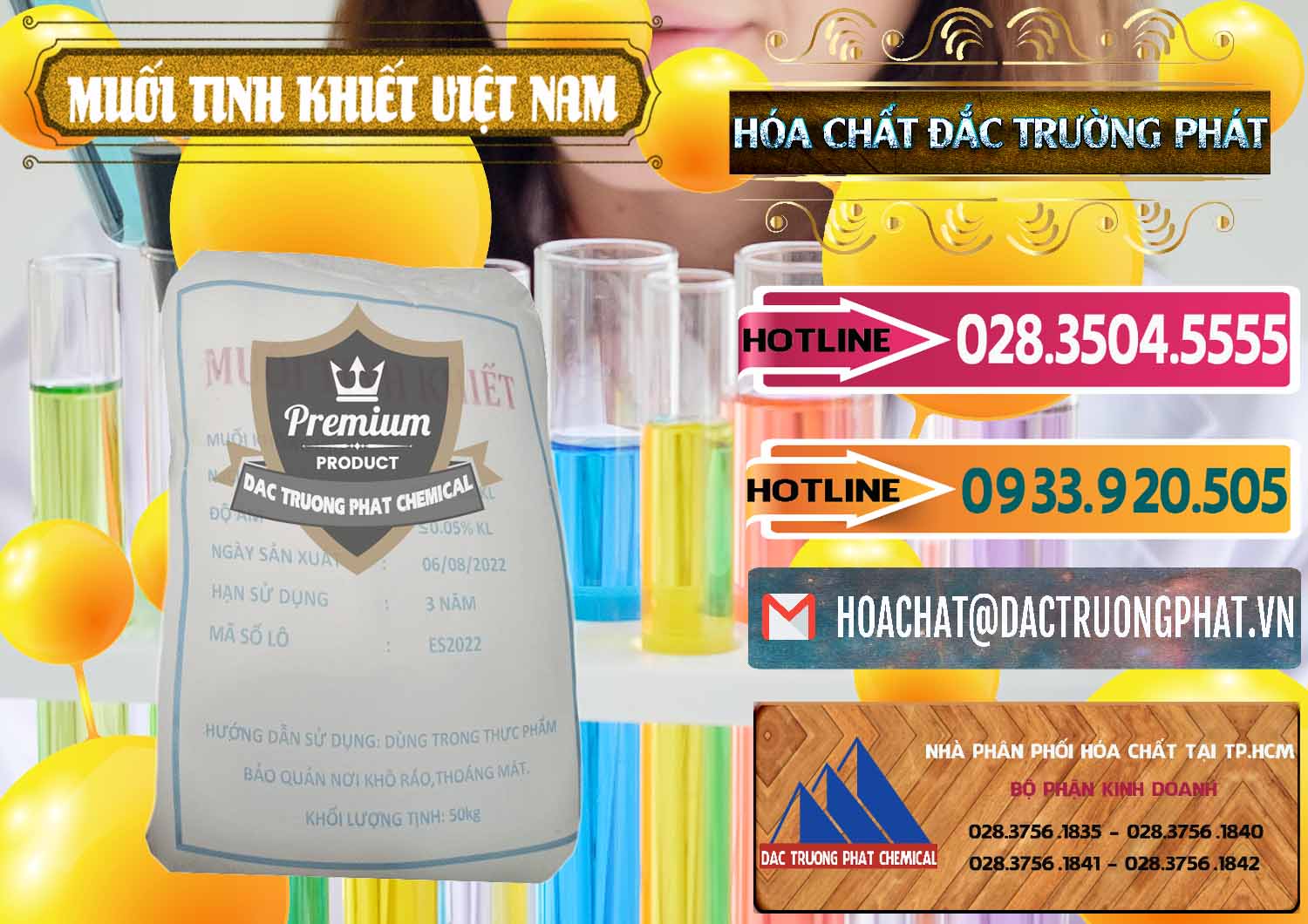 Công ty chuyên bán - cung cấp Muối NaCL – Sodium Chloride Việt Nam - 0384 - Cung cấp - bán hóa chất tại TP.HCM - dactruongphat.vn