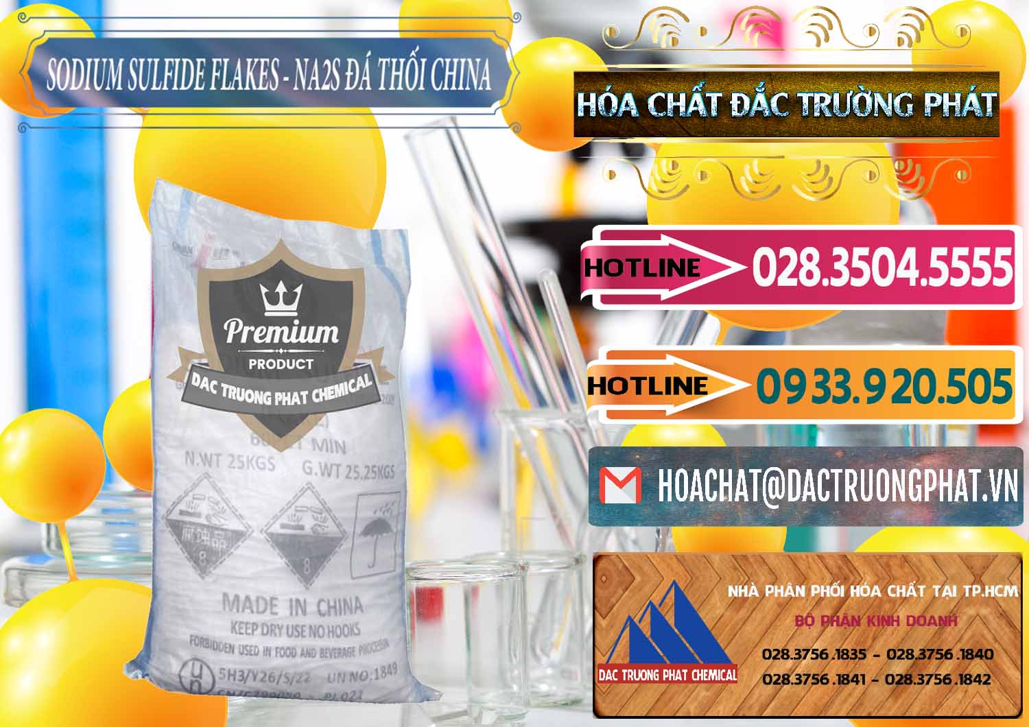 Đơn vị bán & phân phối Sodium Sulfide NA2S – Đá Thối Liyuan Trung Quốc China - 0385 - Công ty phân phối và cung cấp hóa chất tại TP.HCM - dactruongphat.vn