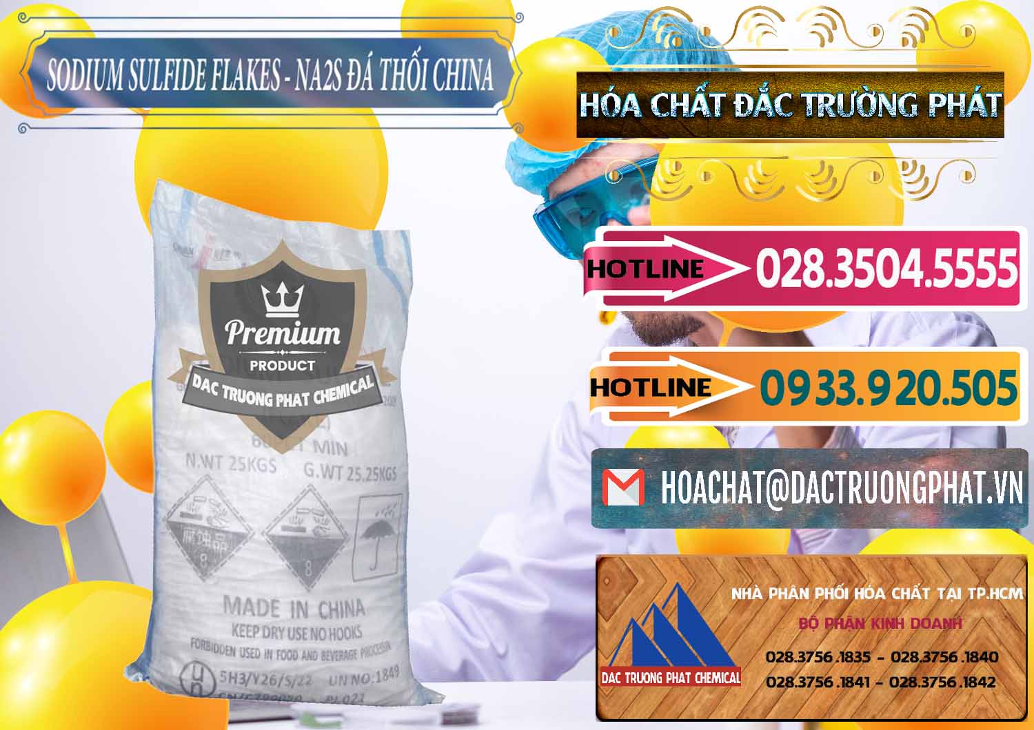 Nơi chuyên bán - cung cấp Sodium Sulfide NA2S – Đá Thối Liyuan Trung Quốc China - 0385 - Cty chuyên kinh doanh - cung cấp hóa chất tại TP.HCM - dactruongphat.vn