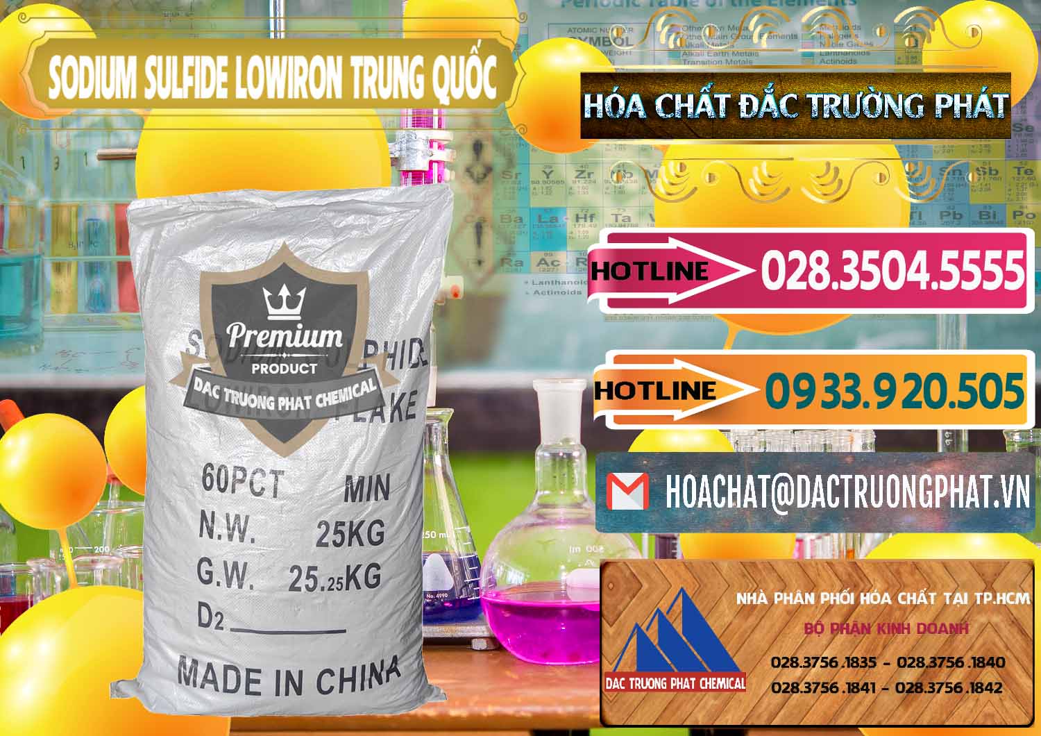 Nơi chuyên kinh doanh - bán Sodium Sulfide NA2S – Đá Thối Lowiron Trung Quốc China - 0227 - Đơn vị kinh doanh ( cung cấp ) hóa chất tại TP.HCM - dactruongphat.vn